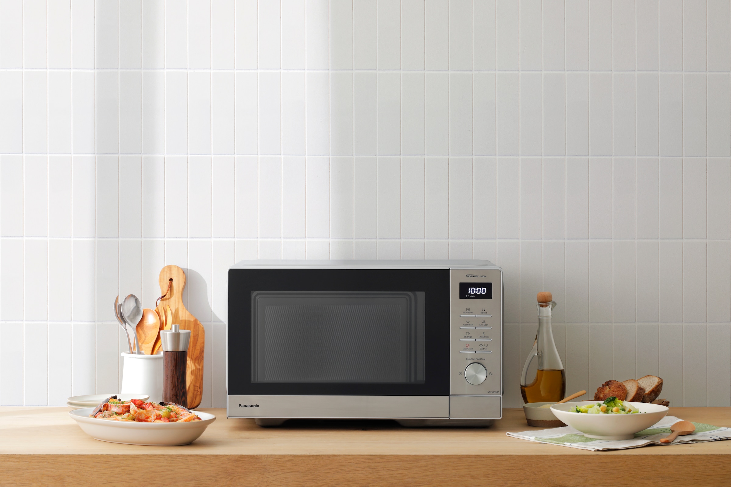 Panasonic Mikrowelle »NN-SD37QSEPG«, Mikrowelle, 1000 W, Inverter Technologie