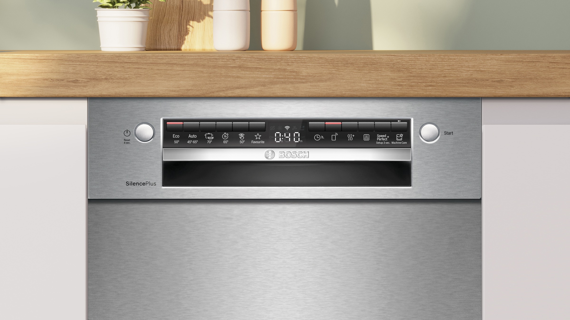 BOSCH Unterbaugeschirrspüler Serie 4 »SPU4HMS13E« 10 tlg. Maßgedecke