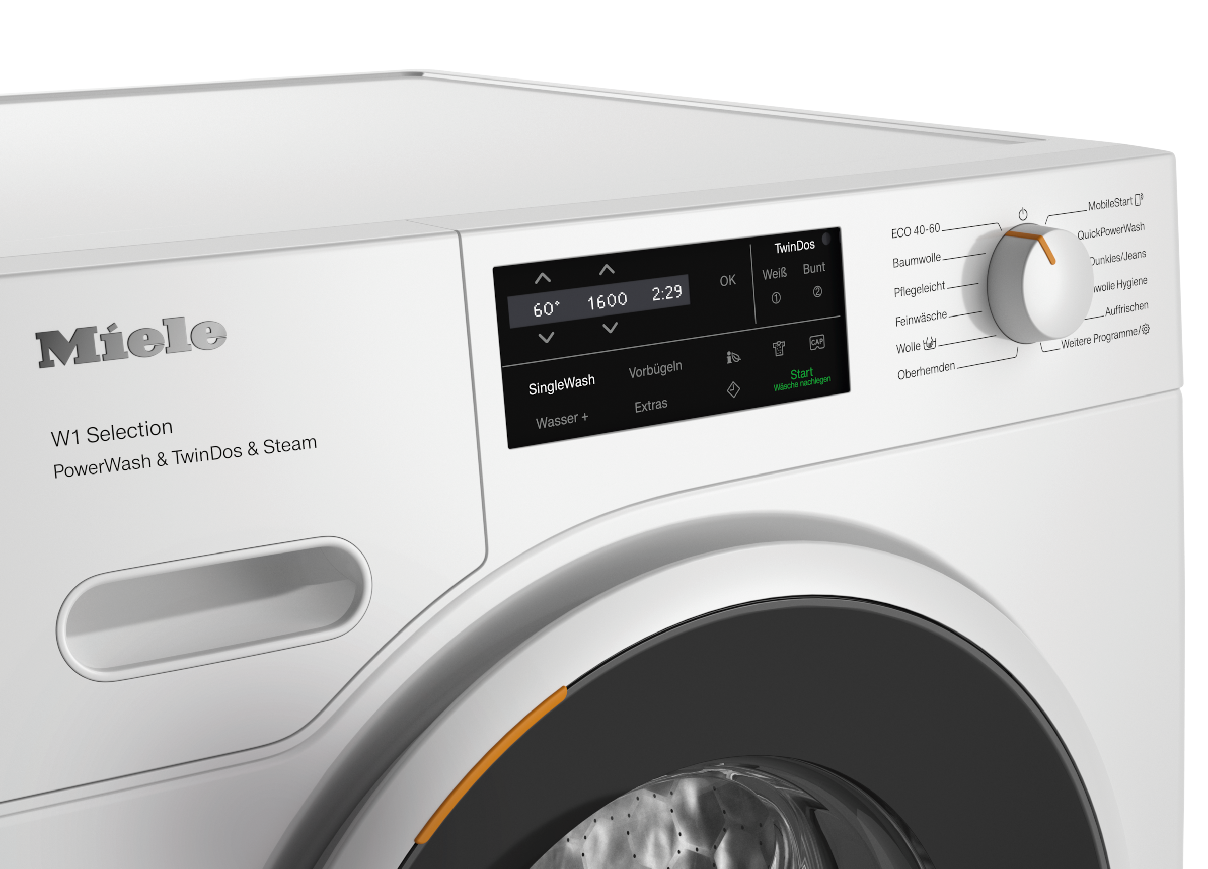 Miele Waschmaschine »WSJ883 WCS PWash&TDos&Steam« 9 kg 1600 U/min