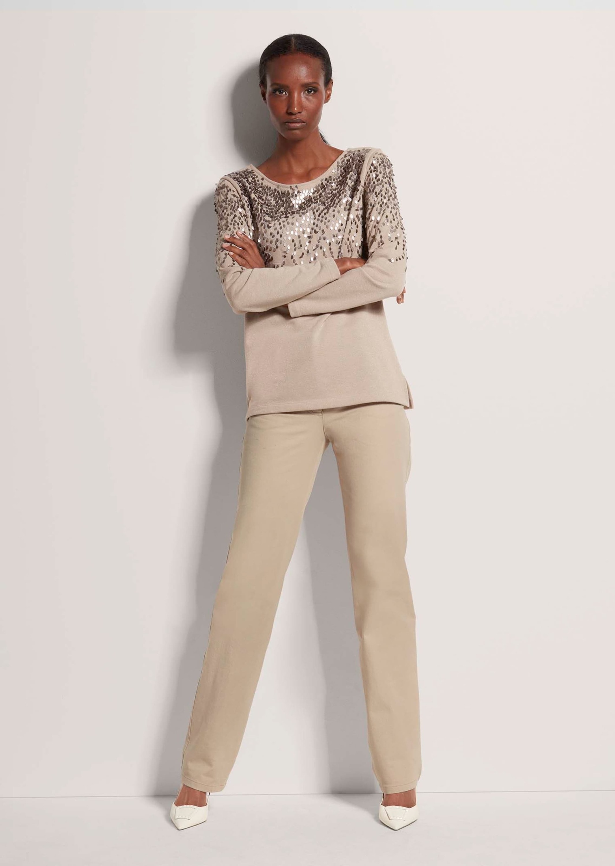 MADELEINE Langarmshirt »Sweatshirt Glitzeroberteil mit funkelnden Details«