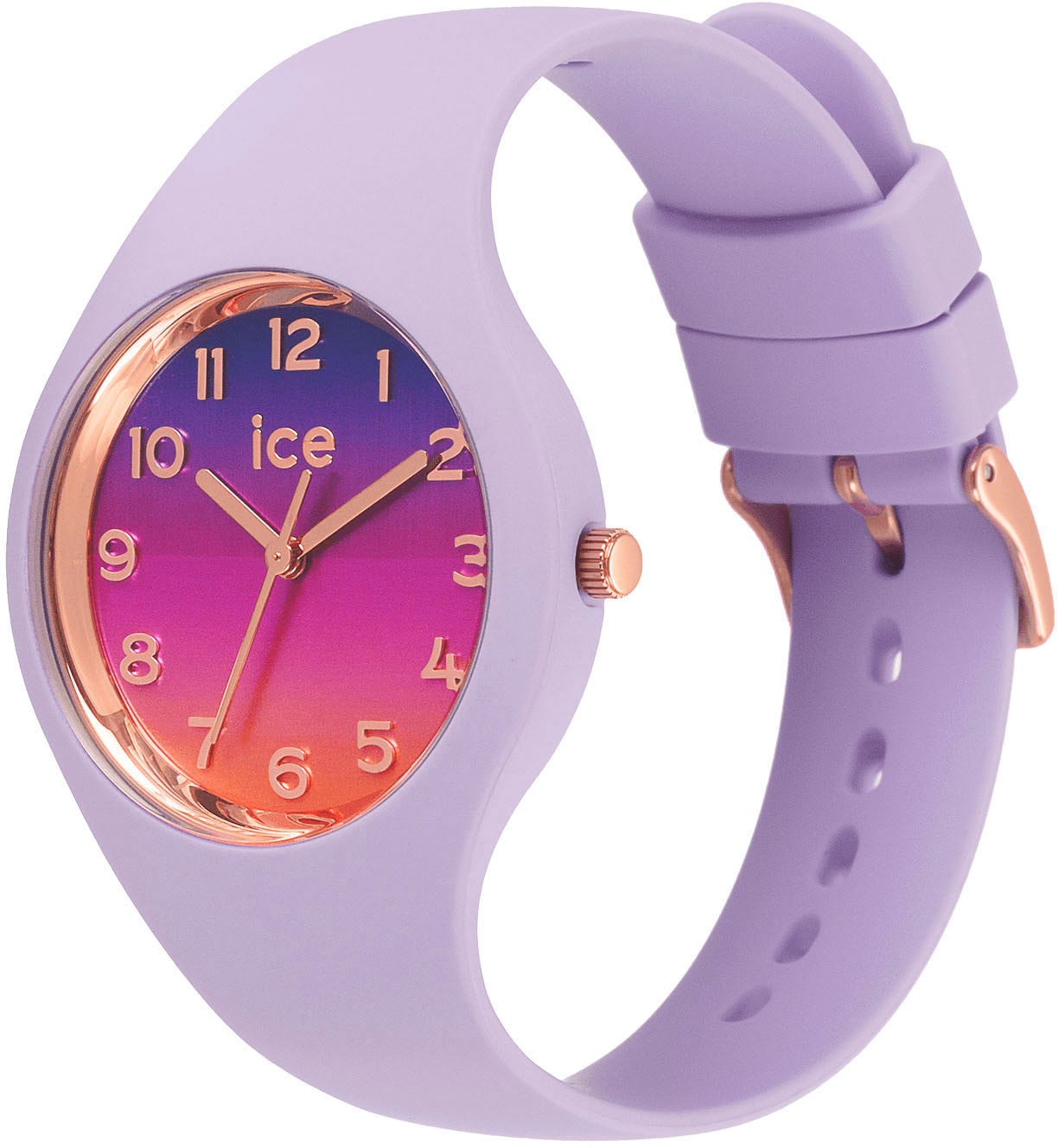 ice-watch Quarzuhr »ICE horizon - Purple night - Small - 3H, 021360«, Armbanduhr, Damenuhr, analog, Silikonarmband