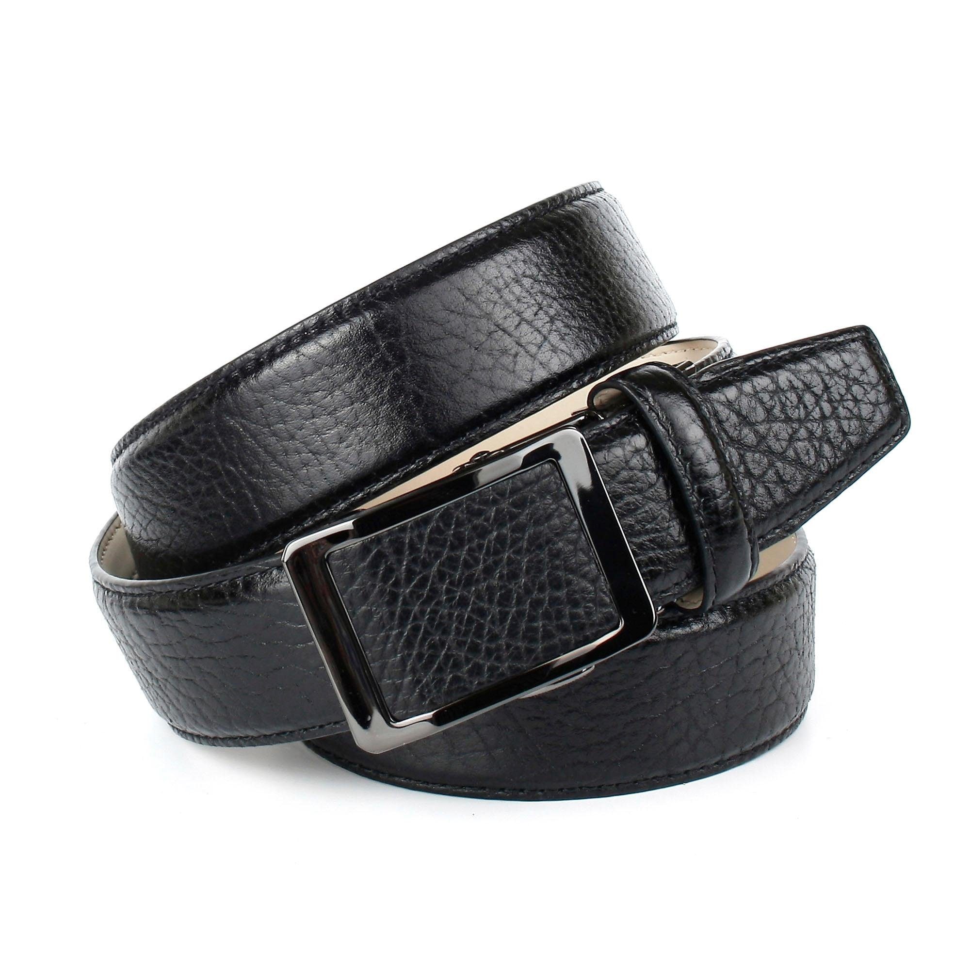 Anthoni Crown Ledergürtel, mit schwarzer bei OTTO online glänzender Gürtelschließe shoppen