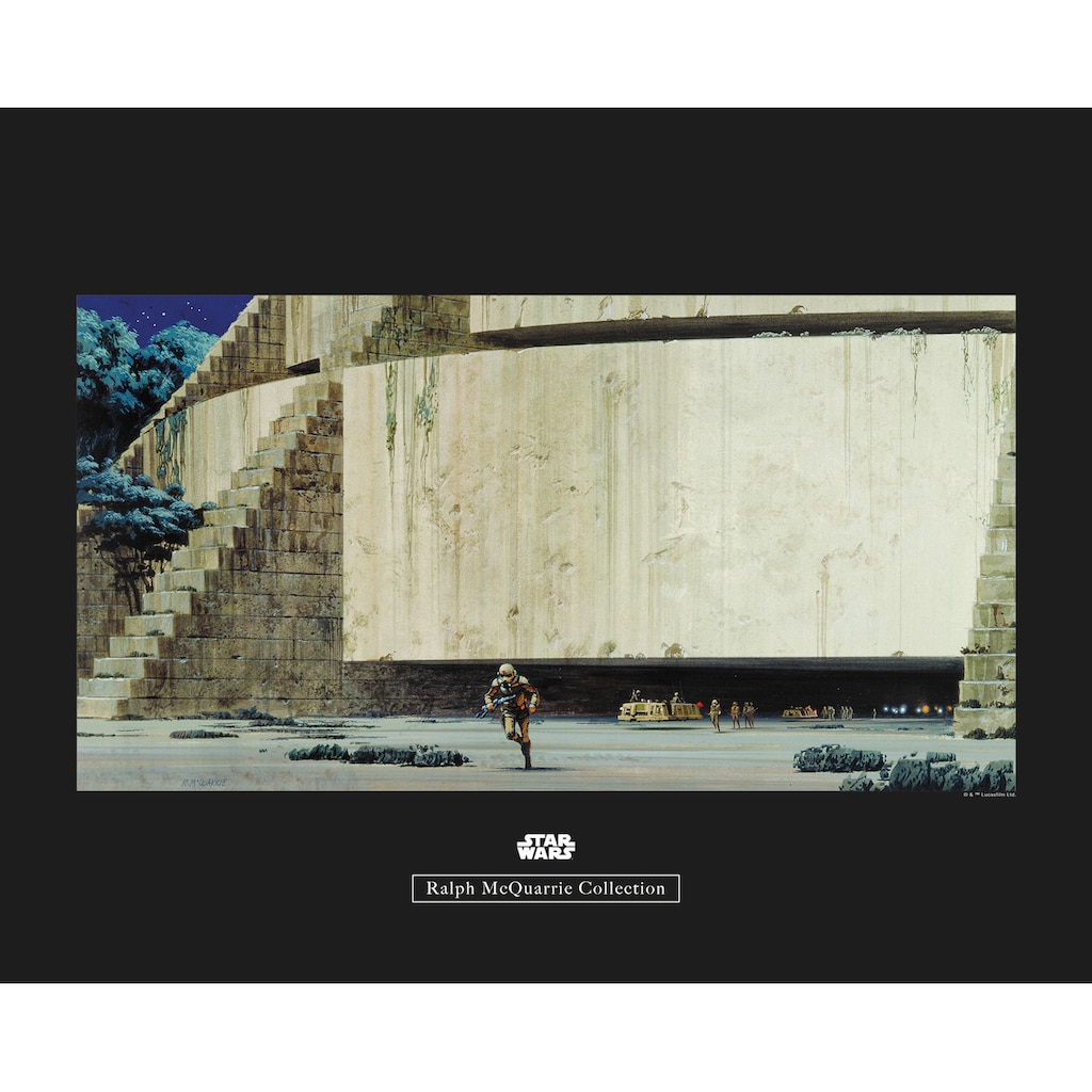 Komar Poster »Star Wars Classic RMQ Yavin Temple«, Star Wars, (1 St.)