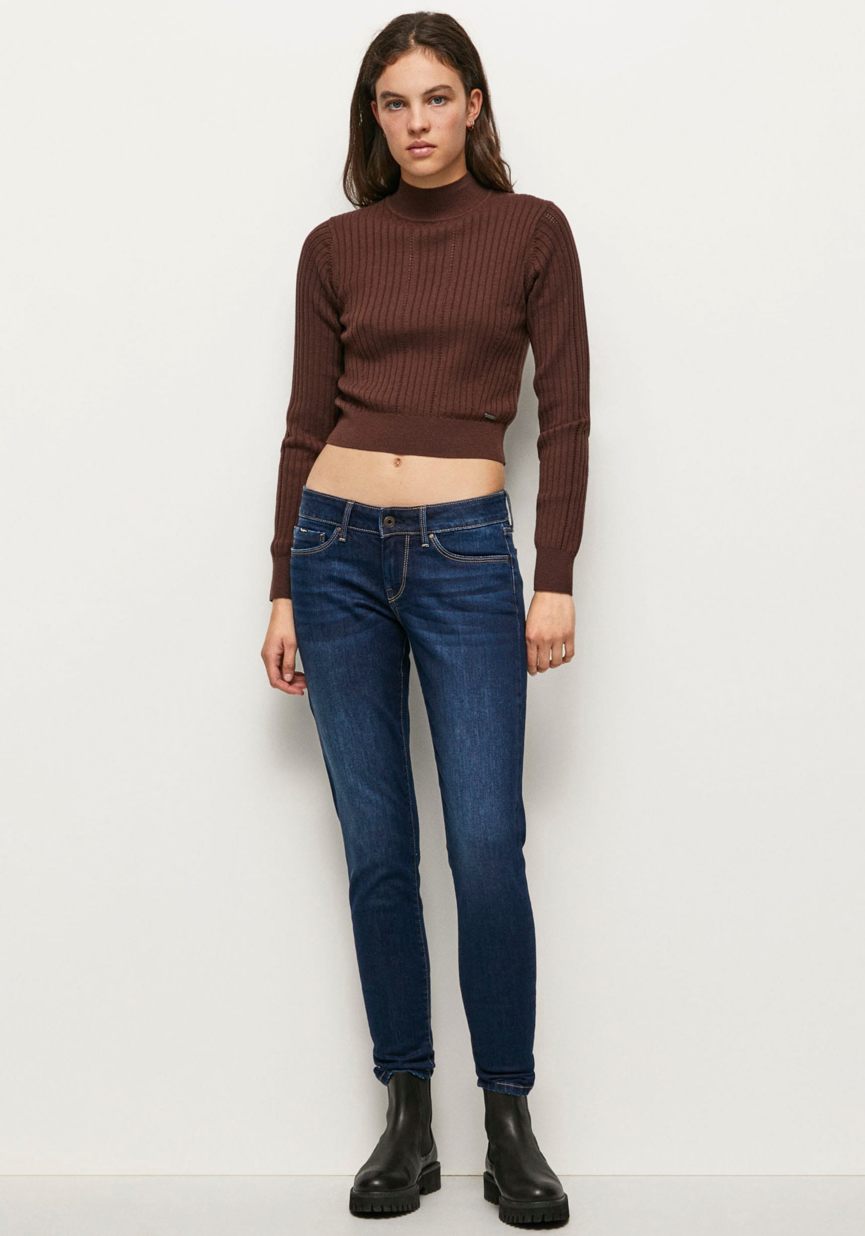 bestellen Jeans OTTO »SOHO«, online Stretch-Anteil Pepe Bund 5-Pocket-Stil Skinny-fit-Jeans mit 1-Knopf im und bei
