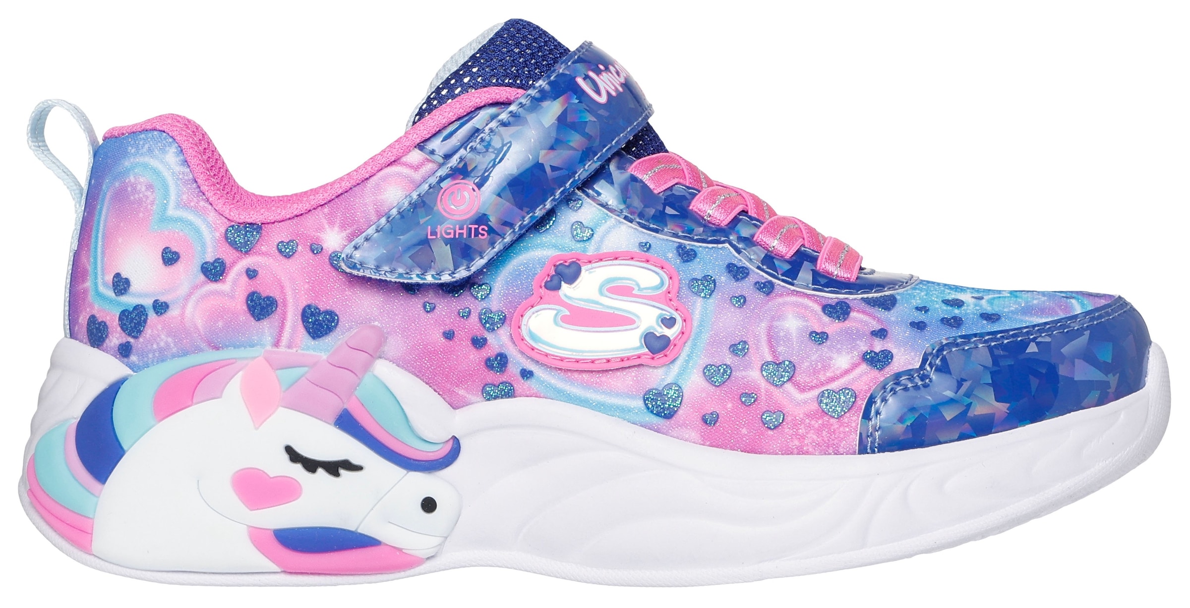 Skechers Sneaker »UNICORN DREAMS«  Klettschuh mit Einhorn, Größenschablone zum Download