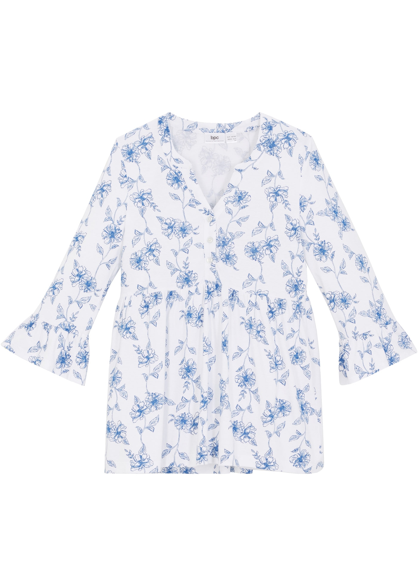 bonprix Longtunika Long-Tunika aus Viskose-Mix