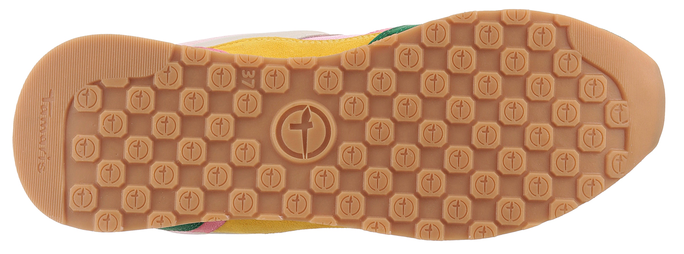 Tamaris Sneaker, Freizeitschuh, Halbschuh, Schnürschuh mit bunten Kontrastbesätzen