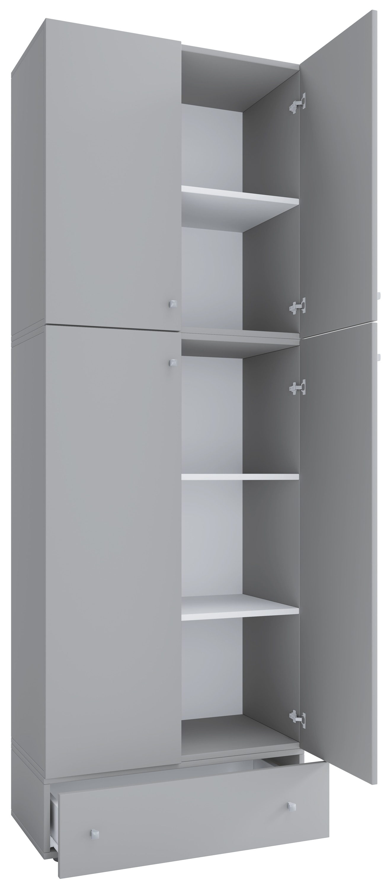 VCM Schuhschrank »VCM Holz-Schuhschrank | Maße: H. 200 x B. 70 x T. 39 cm| Allzweckschrank | 5 Fächer | 4 Drehtüren | extra Schublade¿ Lona«, (1 St.)