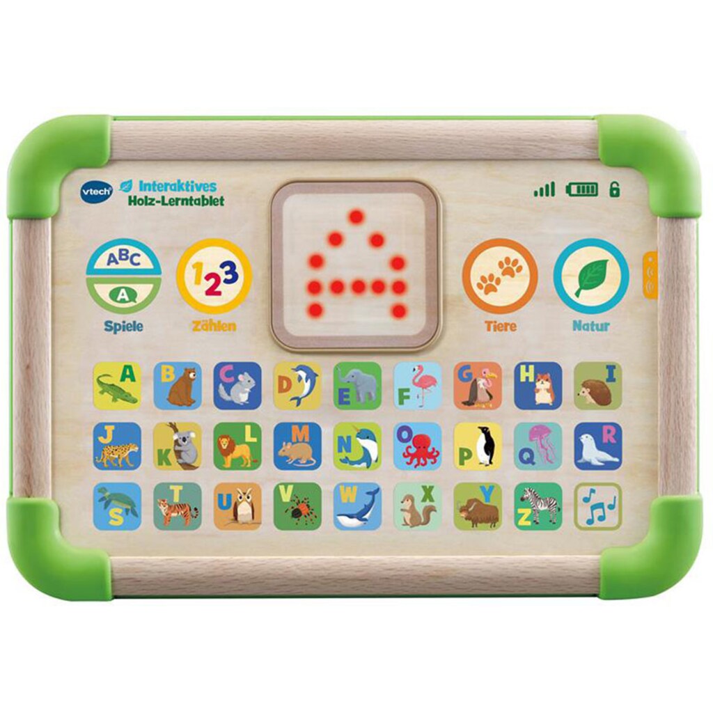 Vtech® Lerntablet »Holzspielzeug, VTechBaby, Interaktives Holz-Lerntablet«