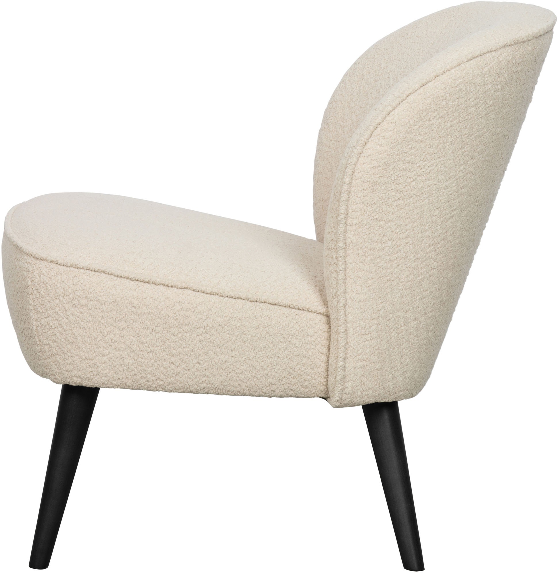WOOOD Sessel »Sara«, weich gepolstert, 4-Fußgestell, H 71 cm x B 59 cm