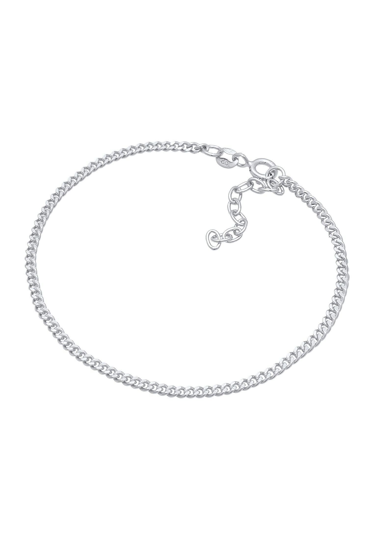 Elli Armkette »Armband Panzer Chunky Chain Zart Basic Massiv 925 Silber«