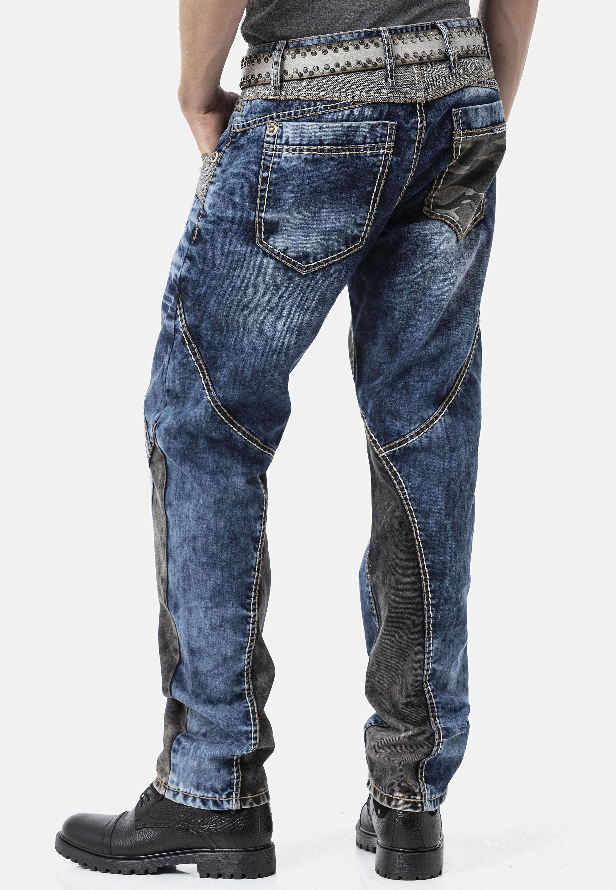 Cipo & Baxx Regular-fit-Jeans »Cipo & Baxx Jeanshose CD894« mit stylischer Waschung