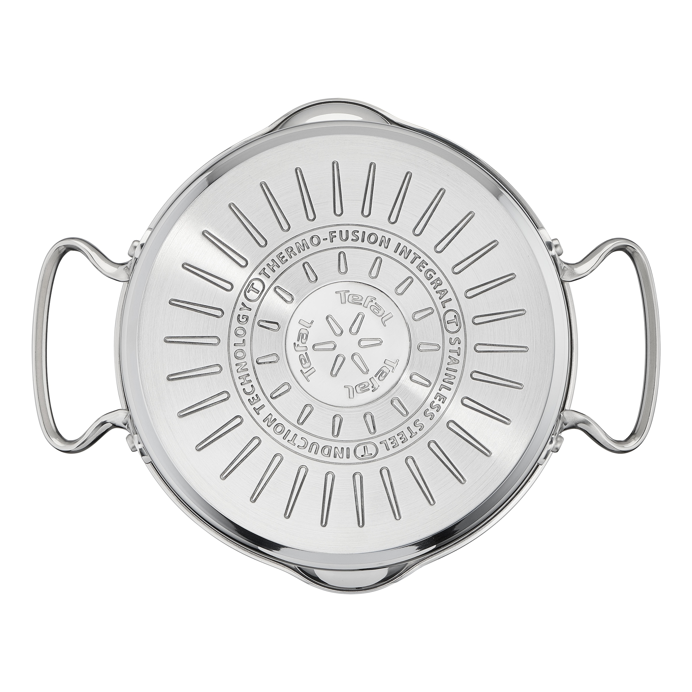 Tefal Topf-Set »Duetto+, Kochtopf Set mit Glasdeckel« Set, Stieltopf 16 cm, Schmortöpfe 18/20/24 cm, Suppentopf 22 cm, 10 tlg. Edelstahl