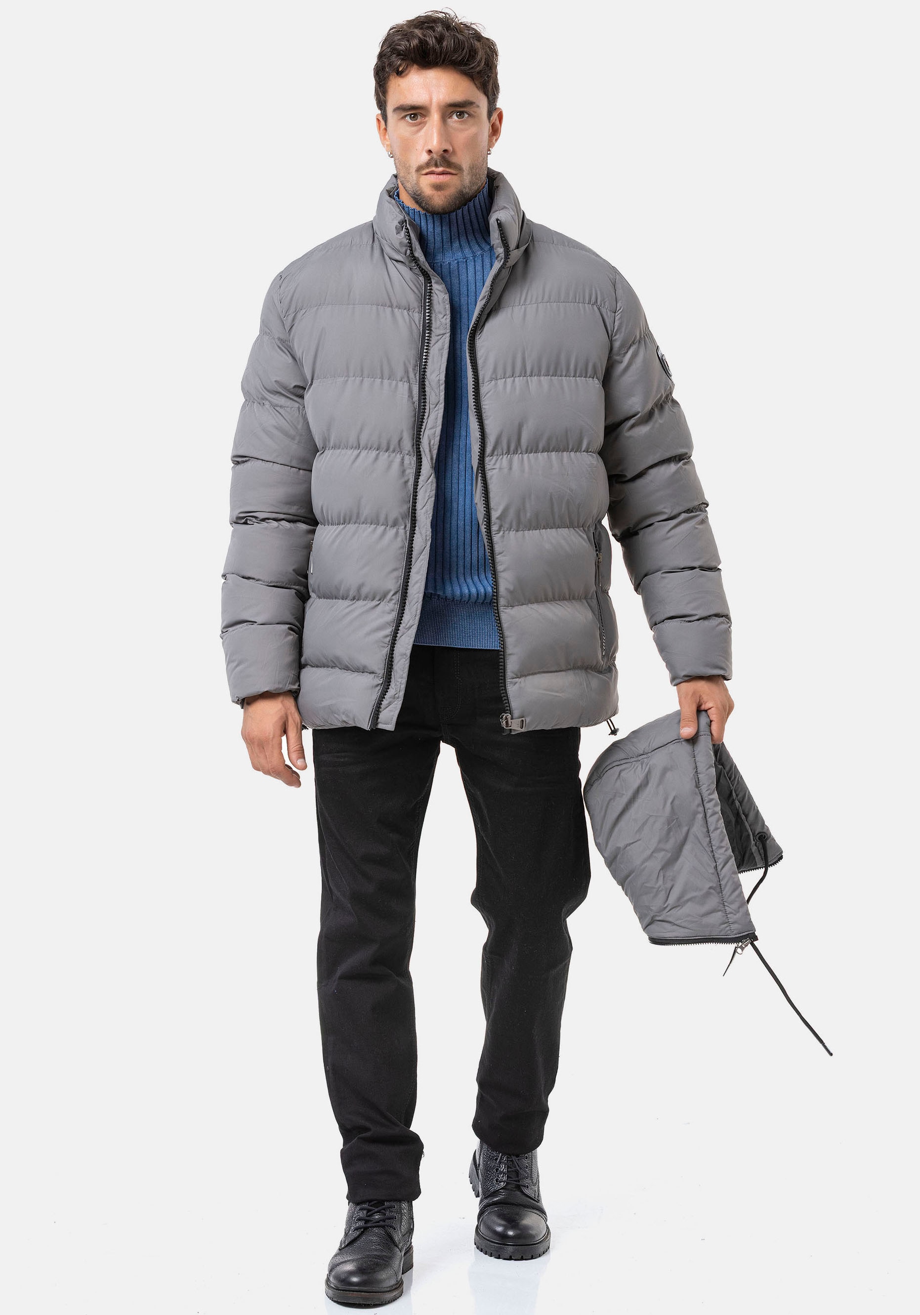 Cipo & Baxx Steppjacke mit Kapuze