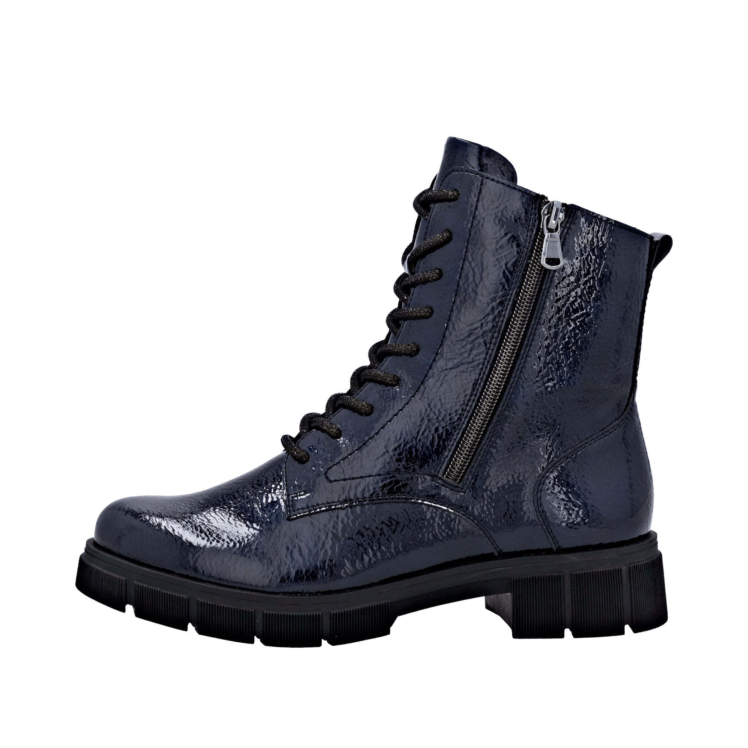 Remonte Schnürstiefelette  Schnürboots, Stiefelette, Profilsohle, mit Glitzer-Schnürsenkel