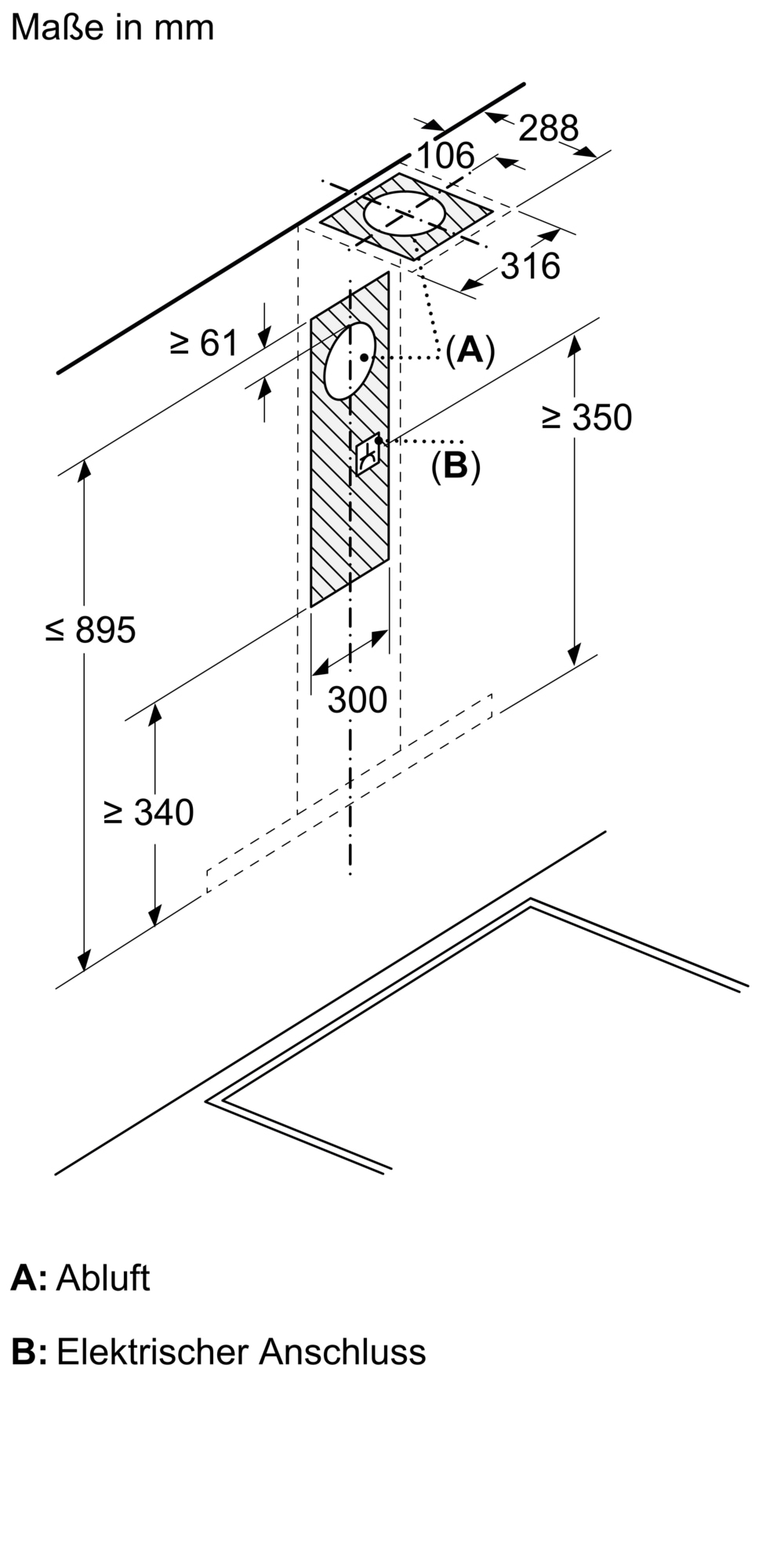 BOSCH Wandhaube »DWB97DN30« Serie Serie 6