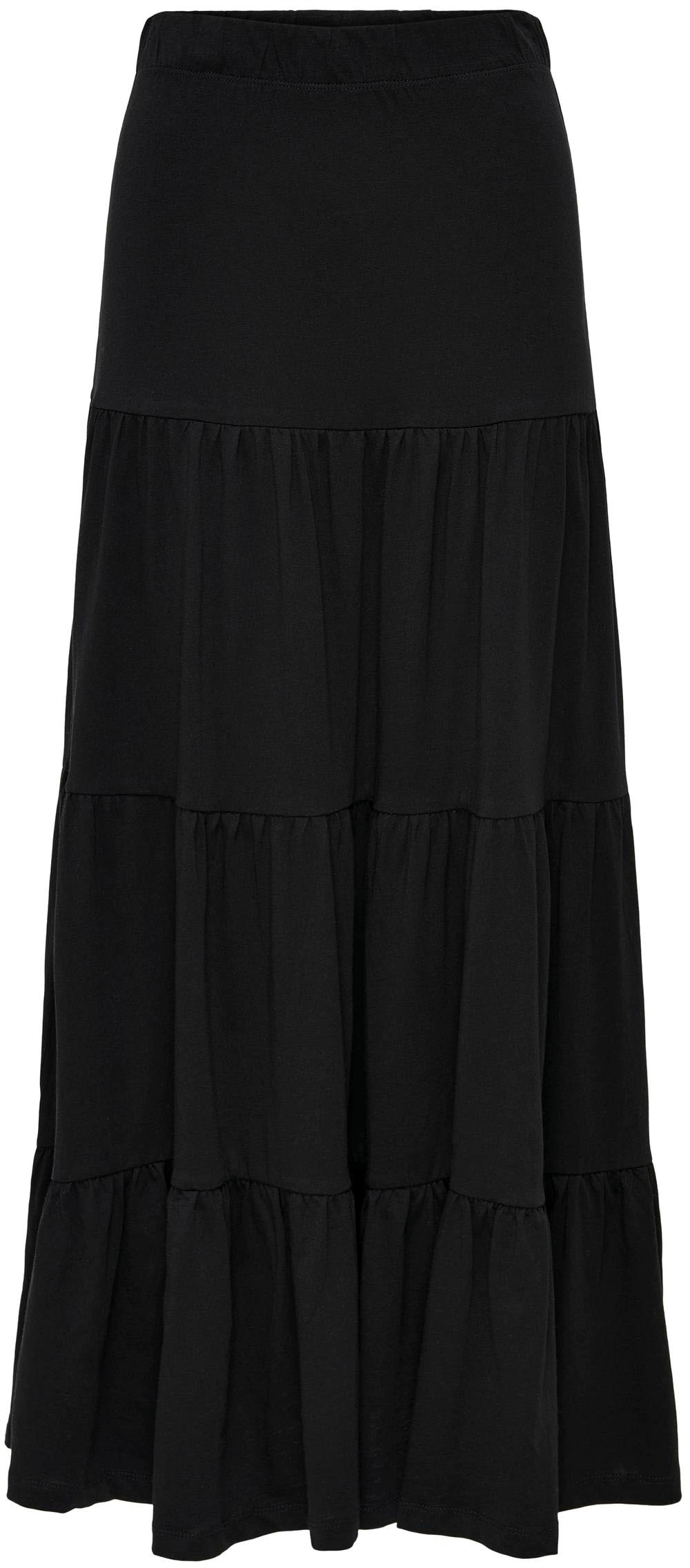 ONLY Maxirock »ONLMAY MAXI SKIRT« Baumwolle, mit Volant