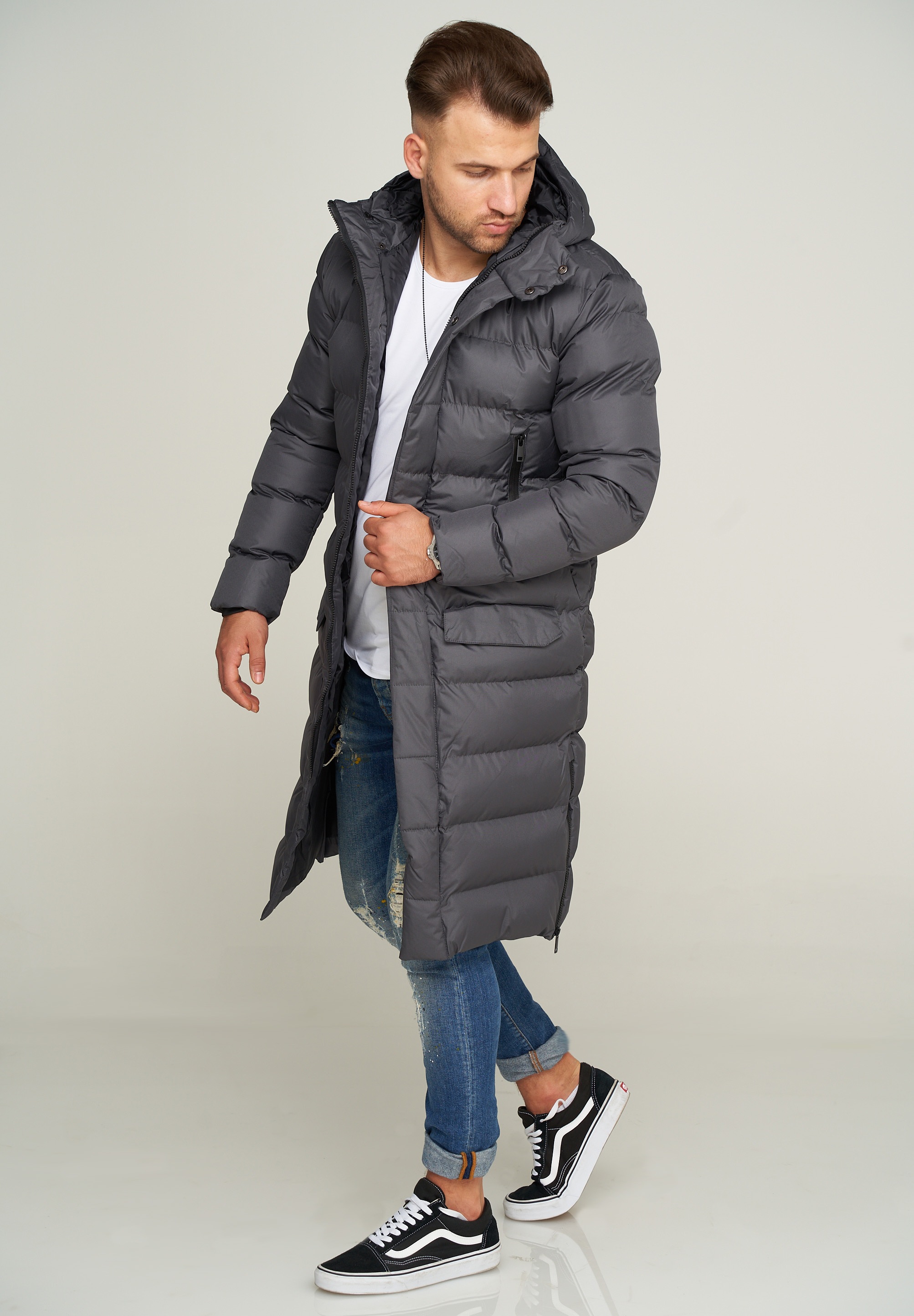 SOULSTAR Parka »Winterjacke als Langer Steppmantel - Winterparka«