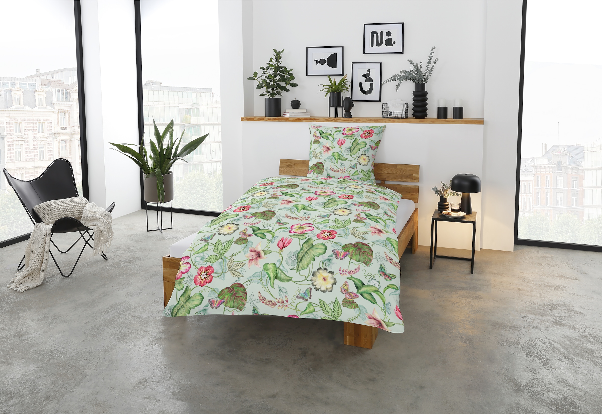 CASATEX Bettwäsche »Belli Fiori«, elegante, farbenfrohe Bettwäsche