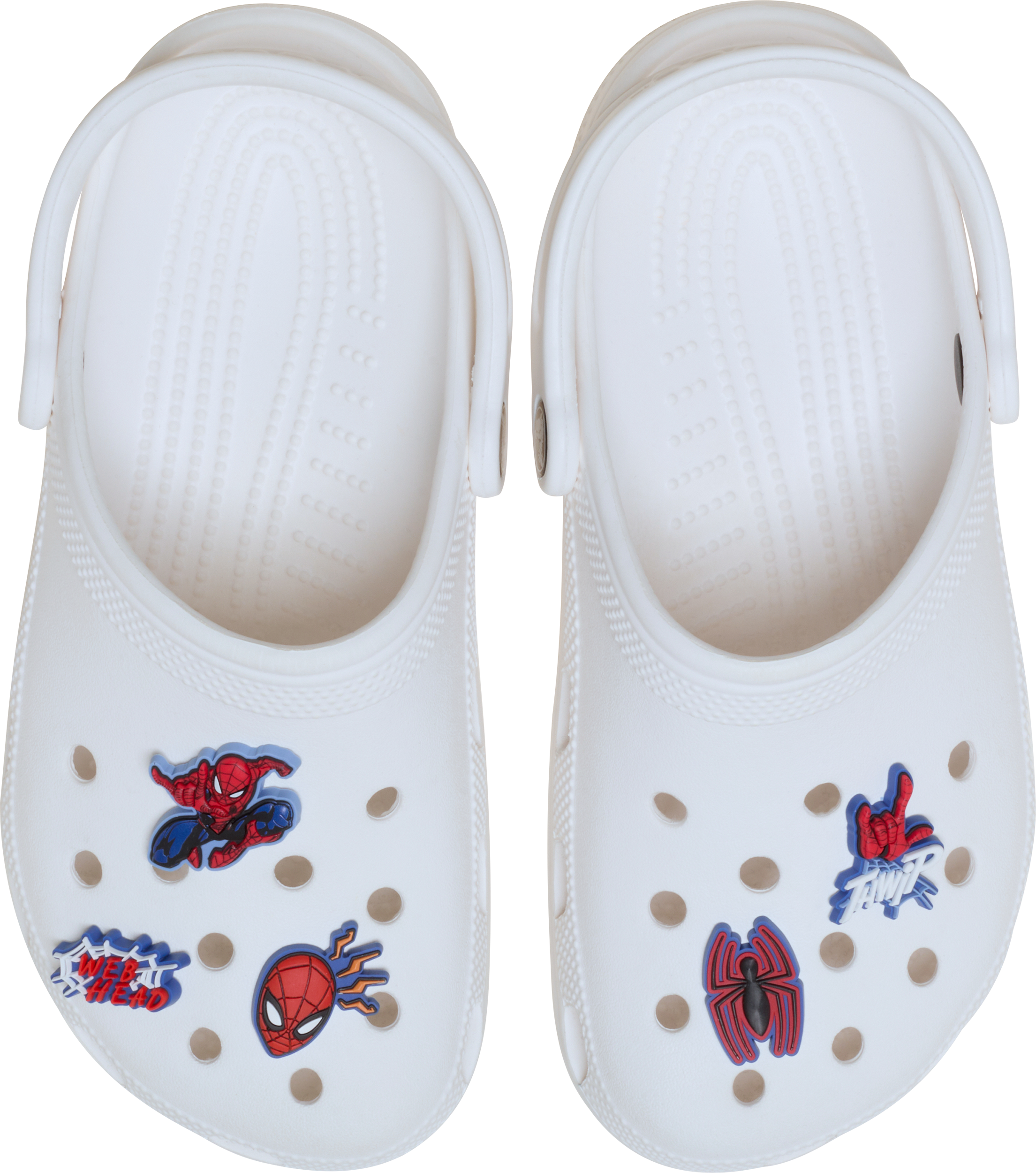 Crocs Schuhanstecker »Jibbitz™ Spiderman« Set, Kein Spielzeug. Nicht für Kinder unter 3 Jahren geeignet, 5 Stk. Charms, Anstecker mit Spiderman Motiven