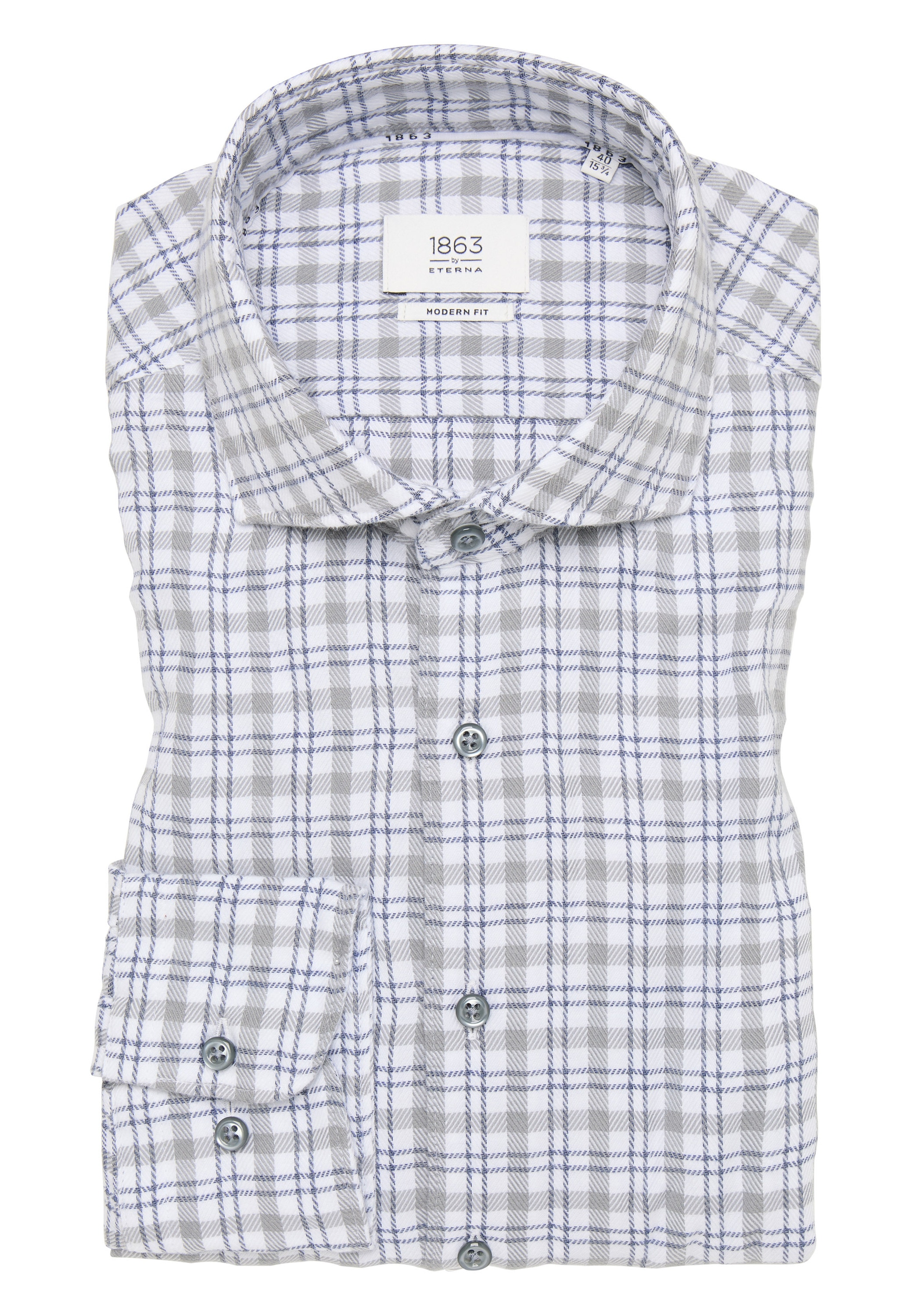 Eterna Langarmhemd »MODERN FIT«, EASY IRON (bügelleicht)
