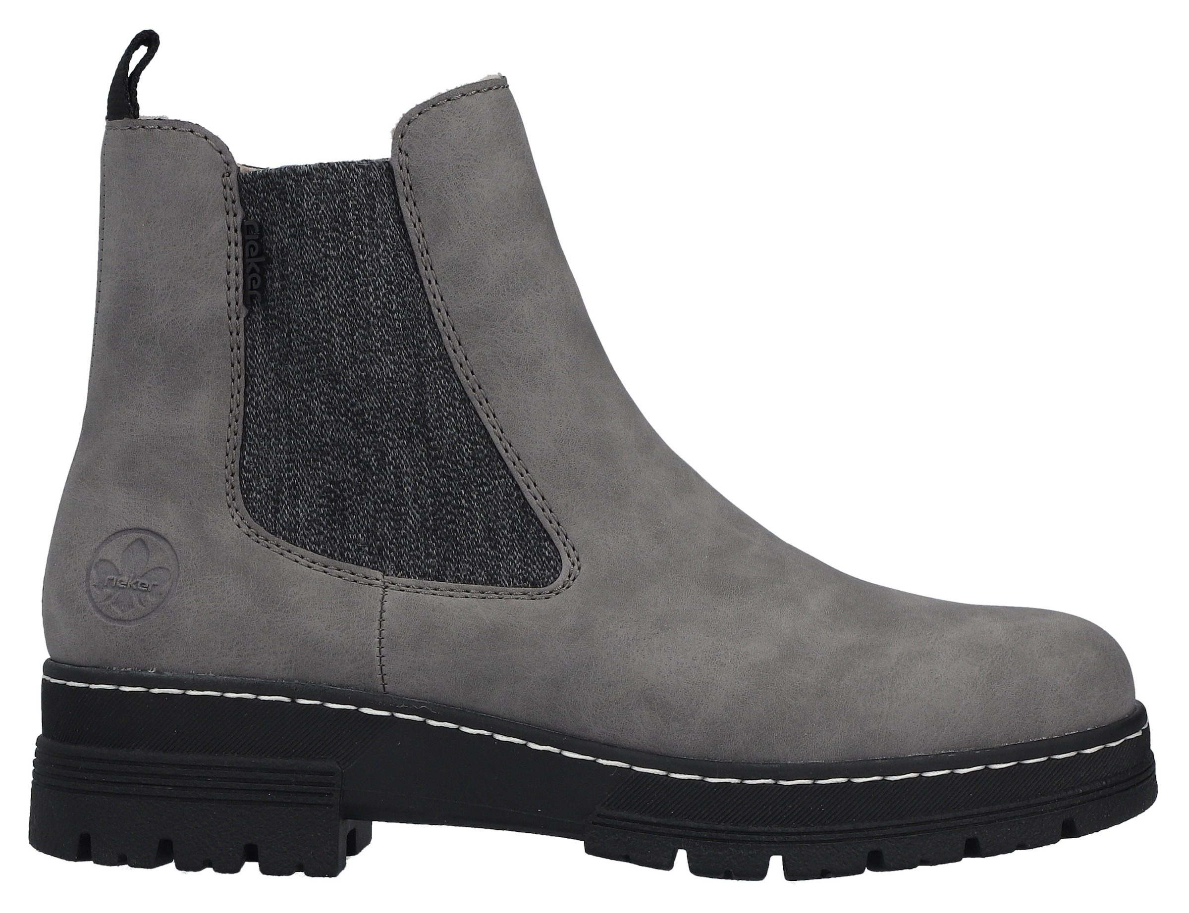 Rieker Chelseaboots  Winterstiefelette, Winterboots, Blockabsatz, mit Stretcheinsatz