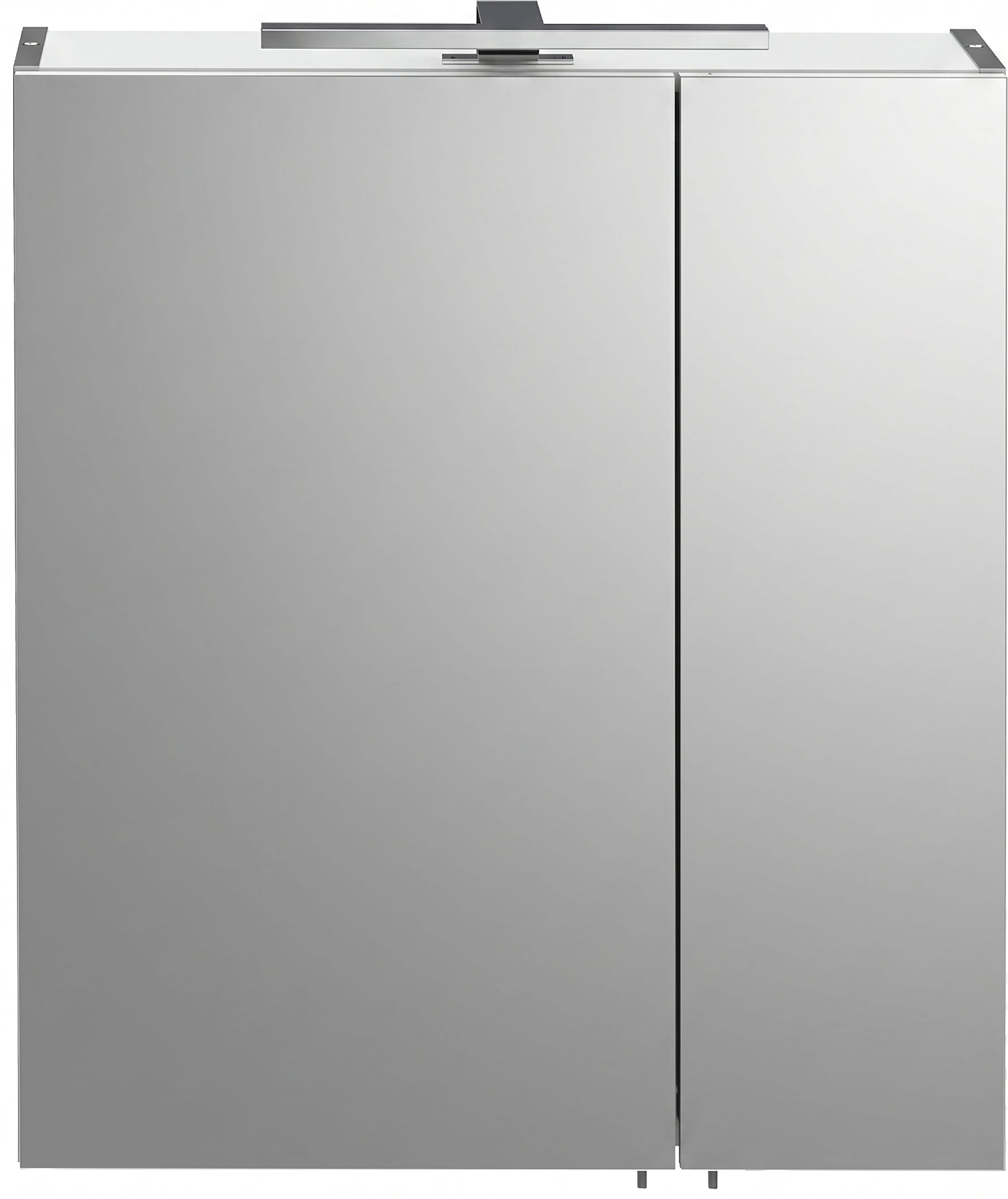 Schildmeyer Spiegelschrank »ADANA, inkl. Beleuchtung, Breite 60 cm, 3 Türen, MADE IN GERMANY« 1 Stk. tlg. Schalter-/Steckdosenkombination hinter der Tür, MADE IN GERMANY