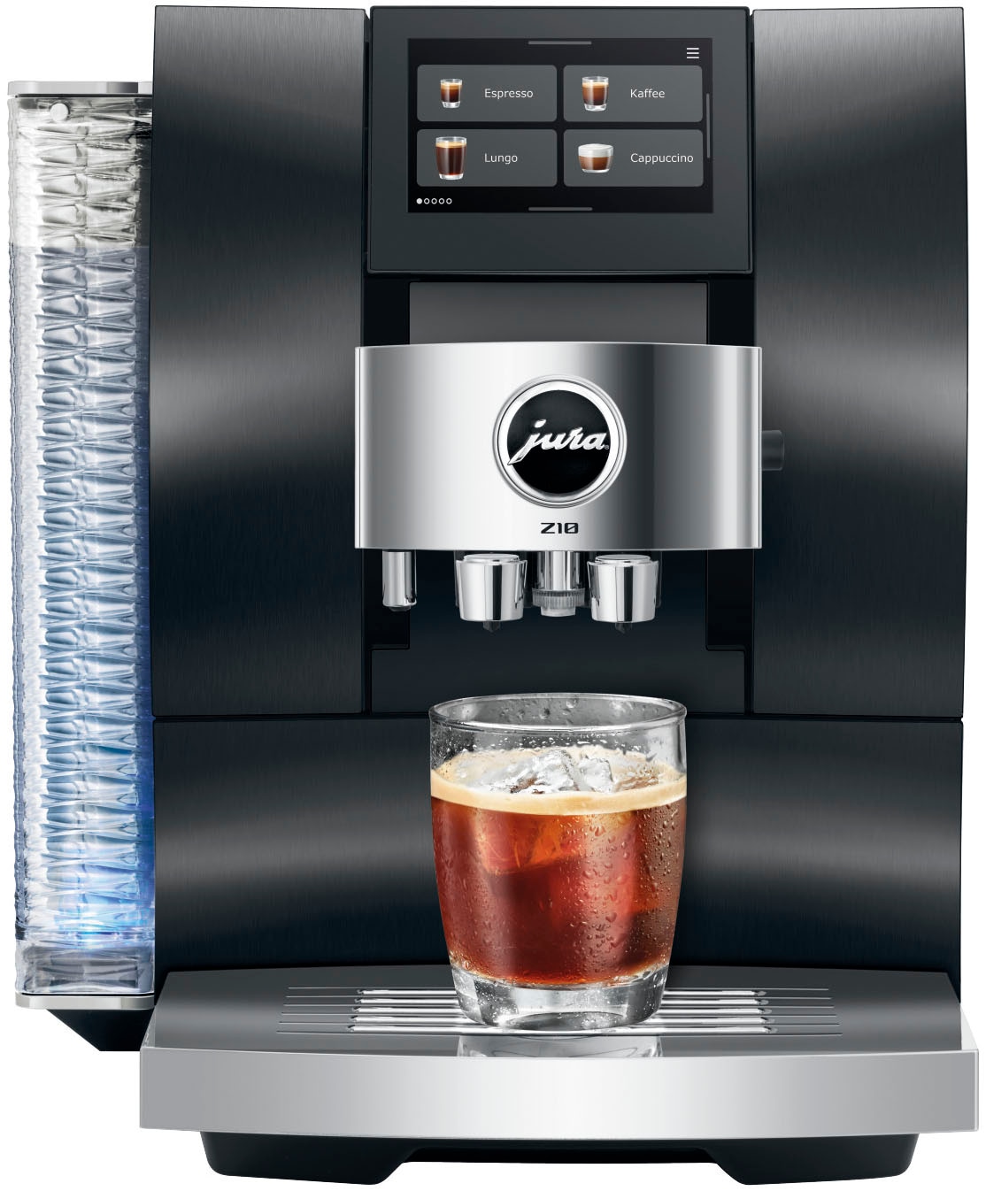 JURA Kaffeevollautomat »15609 Z10 (EB), Aluminium Black« 51 Spezialitäten, Touch, Light & Cold Brew