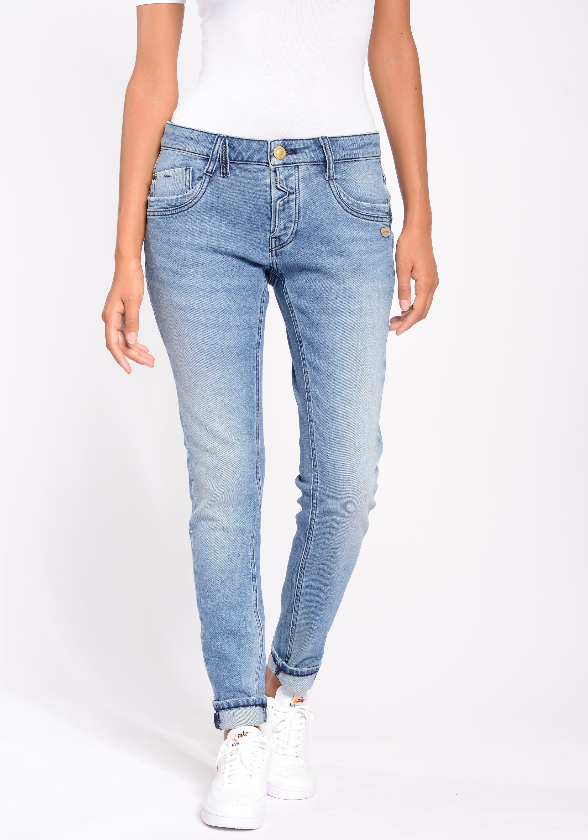 GANG Relax-fit-Jeans mit Shop Online LINE im und Bio-Baumwolle der Stretch CROTCH«, »94GERDA kaufen OTTO ECO aus DEEP