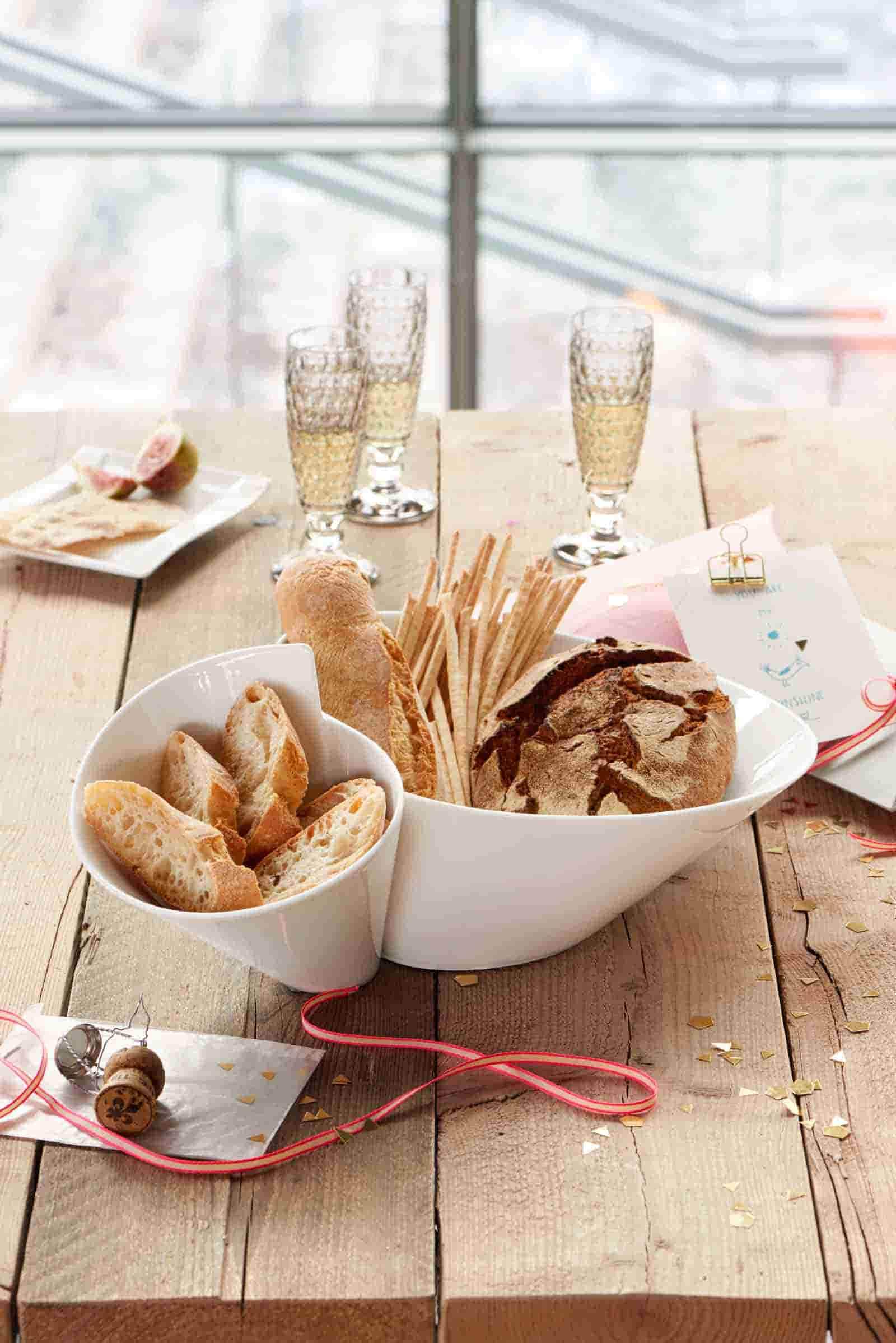 Villeroy & Boch Dipschale »Eye-catcher Doppelbol NewWave 49 x 27 cm weiß«