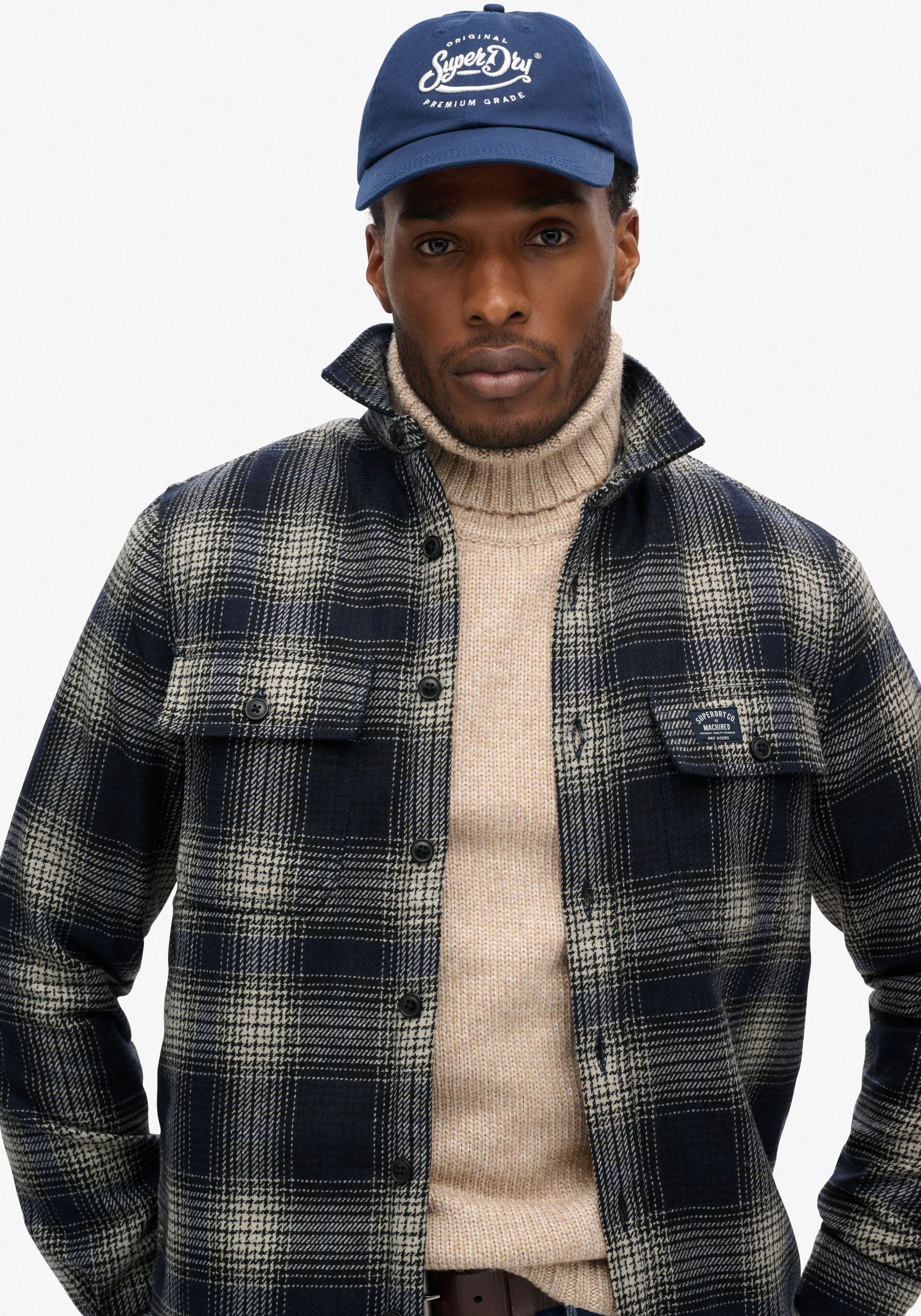 Superdry Langarmhemd »Wool Miller Overshirt«
