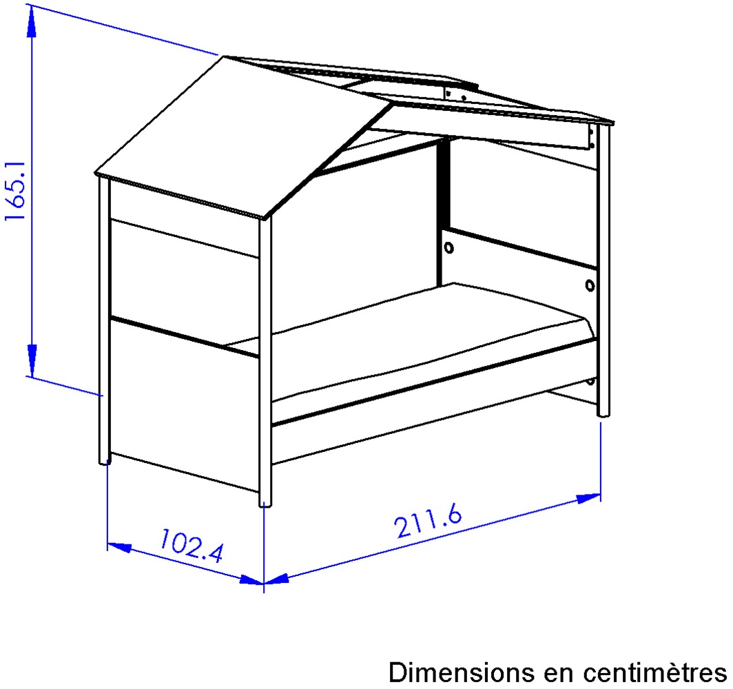 Gami Schlafzimmer-Set »Set 3 Tlg« Ein richtiges Hausbett