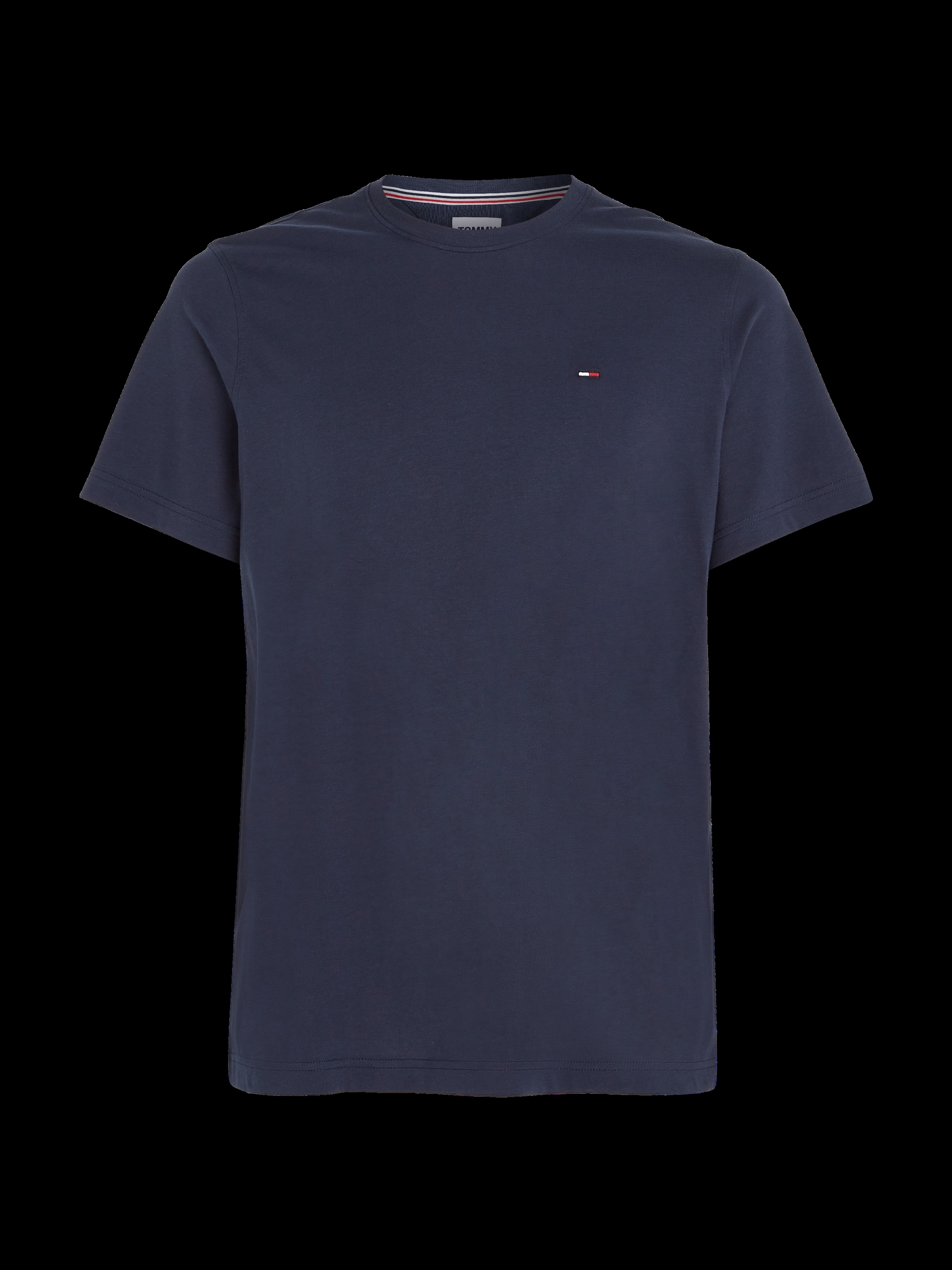 dezenter und Jeans T-Shirt SOLID Rundhalsausschnitt bestellen Tommy online ESSENTIAL bei TEE«, Fit »TJM Logo-Flag OTTO mit Regular