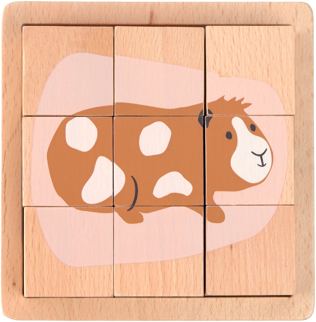 LÄSSIG Würfelpuzzle »Cube Puzzle Wood Little Mateys«, FSC® - schützt Wald - weltweit
