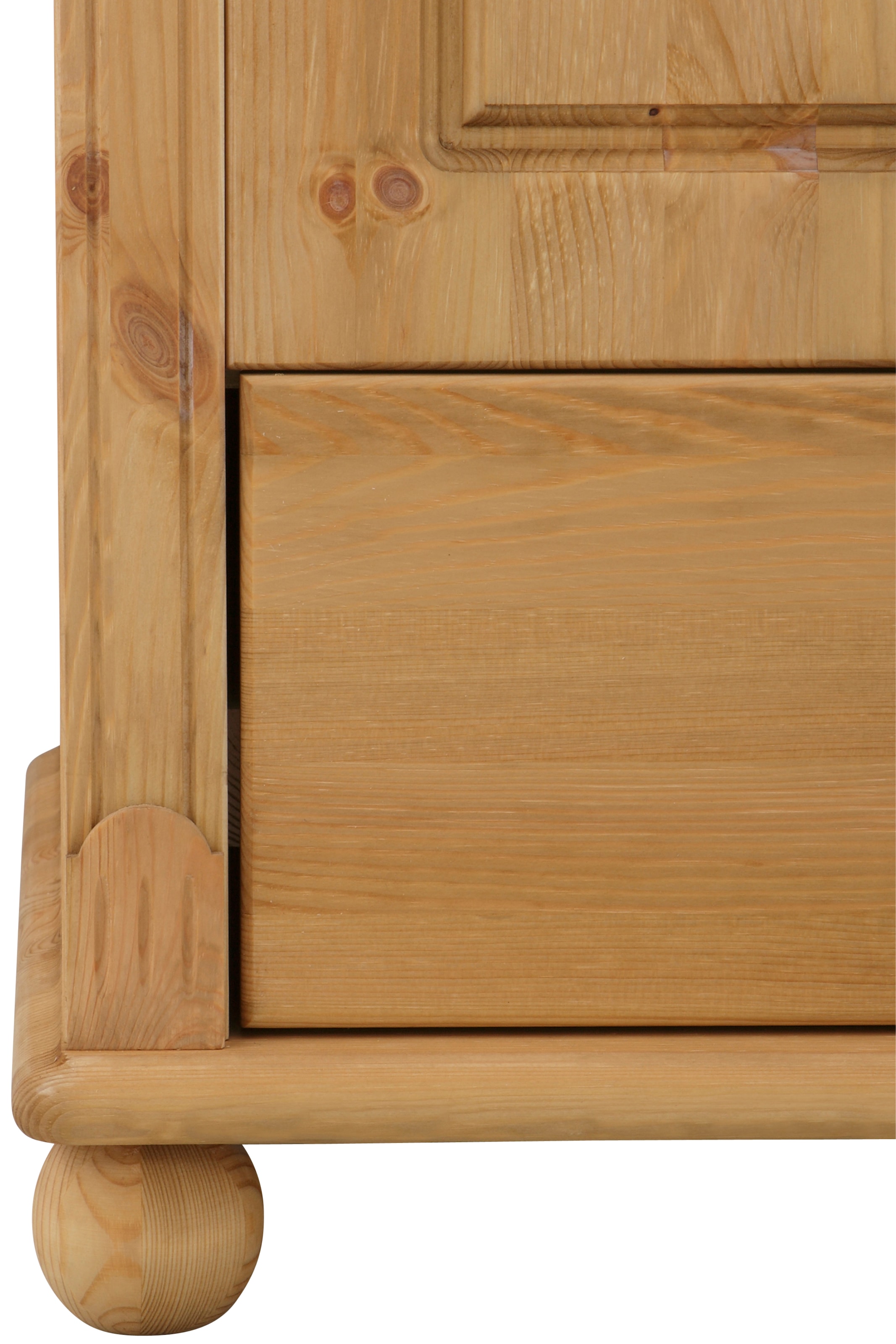 Home affaire Kleiderschrank »Tessin, Dretürenschrank, 3-türig«, (B/H/T ca. 152/191/59 cm), Breite 152 cm, Kiefer massiv, mit Spiegel und 3 Schubladen