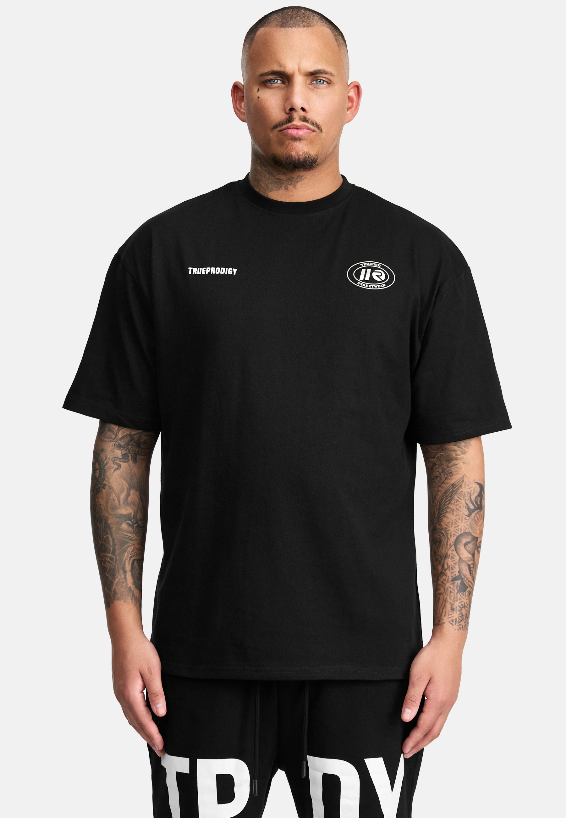 trueprodigy Oversize-Shirt »Channing Logo Print Oversized Rundhals«