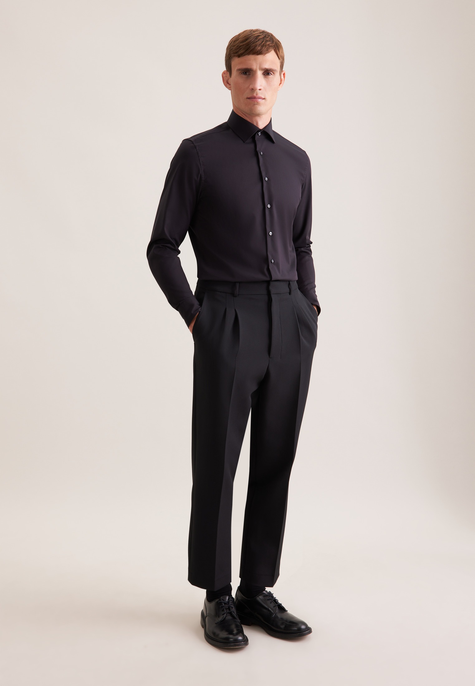 seidensticker Businesshemd »Schwarze Rose« Slim 1/1 Kentkragen Uni