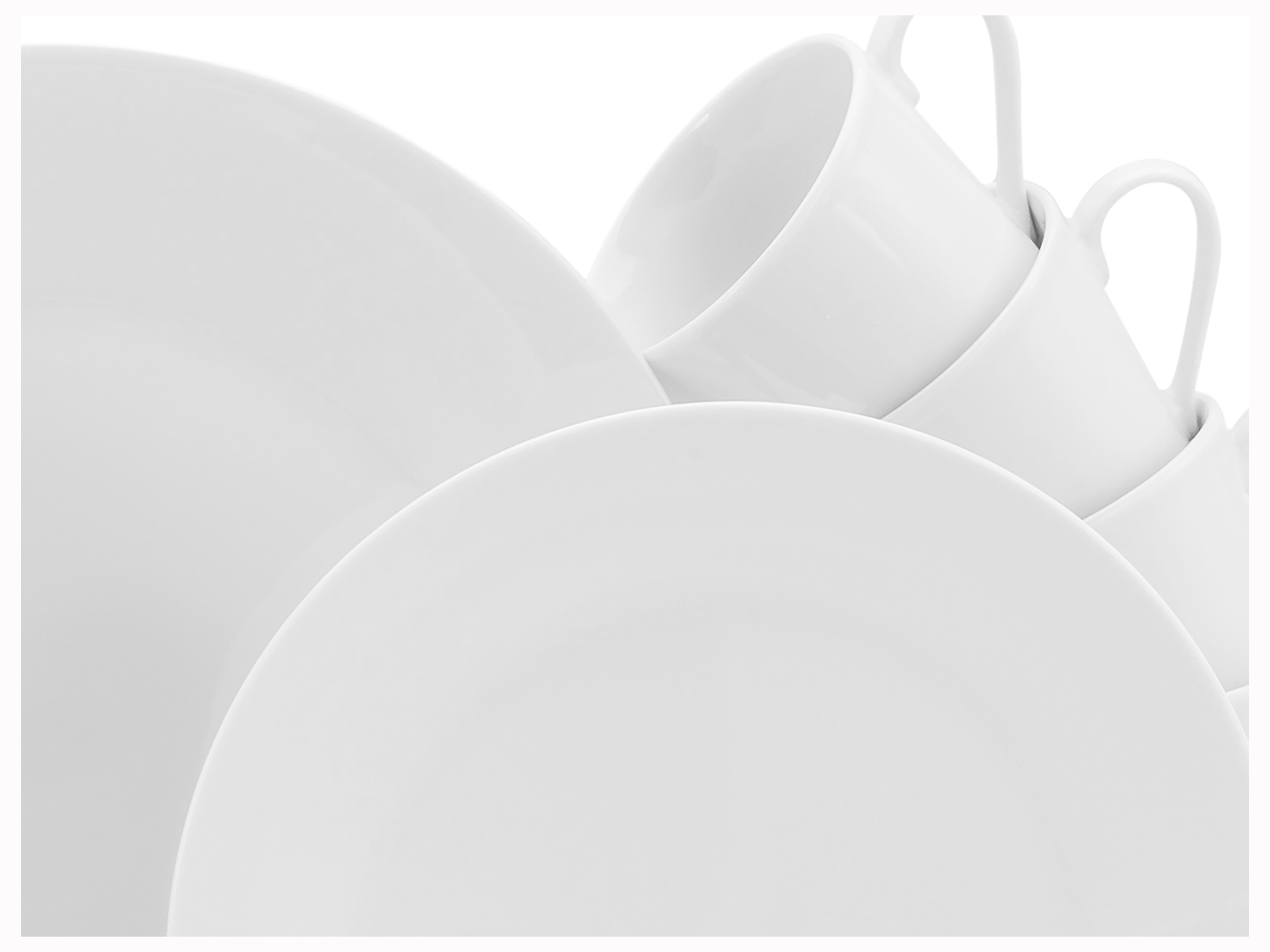 CreaTable Kombiservice »BASE Weiß, Service 30-tlg.« Klassisch, Zeitlos, Der Alleskönner