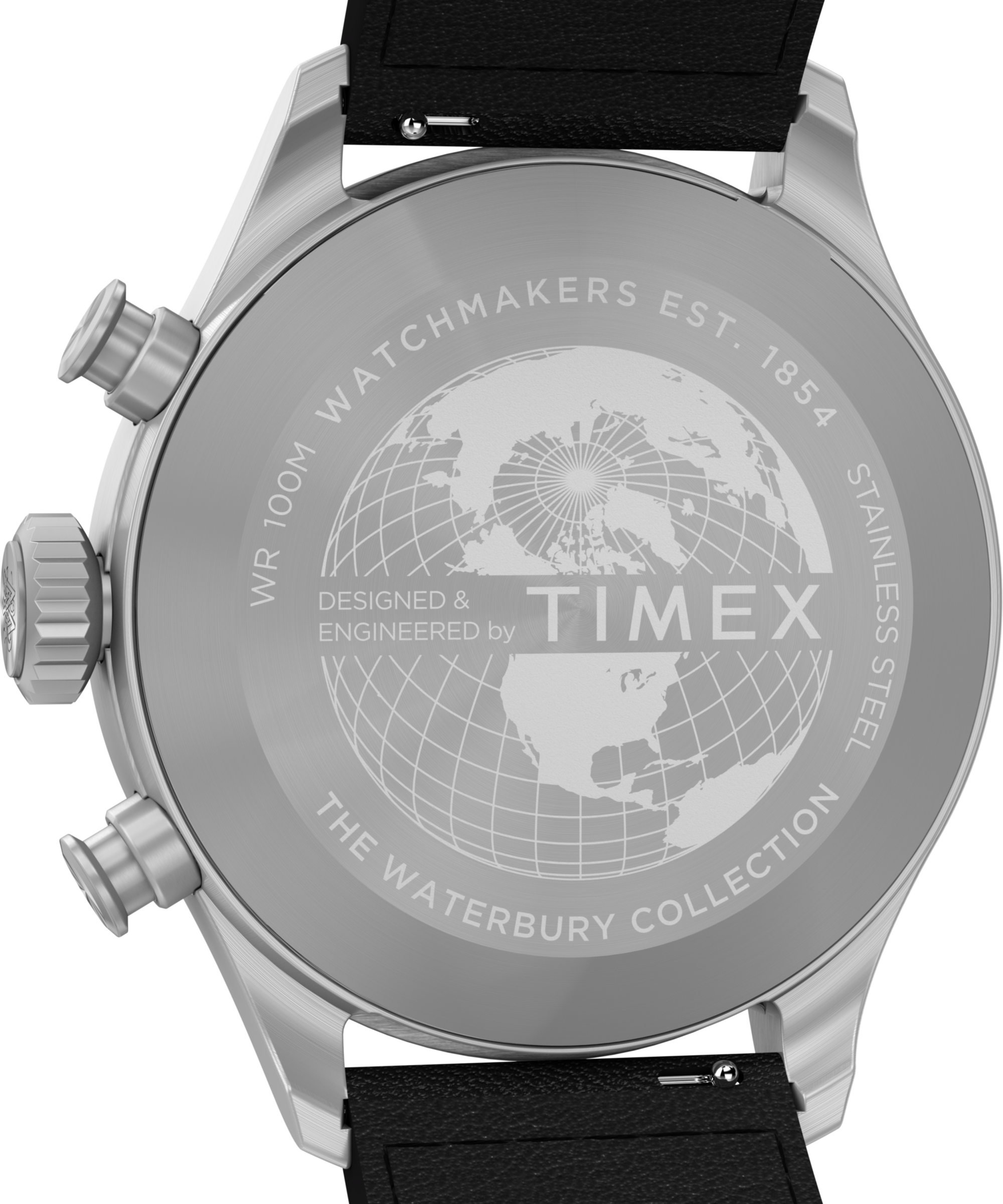Timex Chronograph »WATERBURY ACE« Quarzuhr, Armbanduhr, Herrenuhr, Lederarmband, Stoppfunktion, Datum
