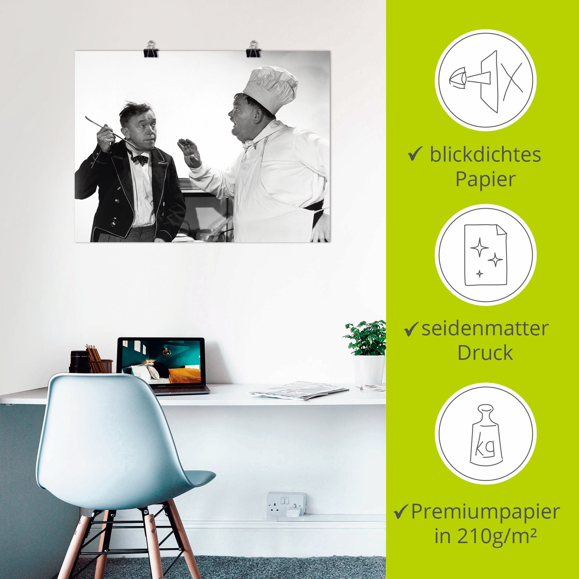 Artland Wandbild »Die Leibköche seiner Majestät, 1944« Stars 1 Stk. tlg. als Leinwandbild, Poster in verschied. Größen