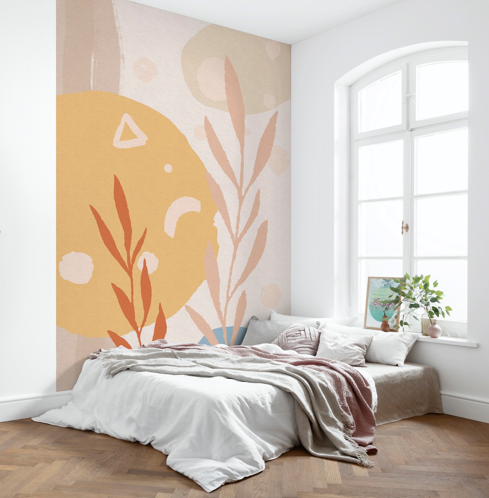 Komar Vliestapete »Digitaldruck Vlies - Bohemia Scandi - Größe 200 x 280 cm«, bedruckt, Wohnzimmer, Schlafzimmer