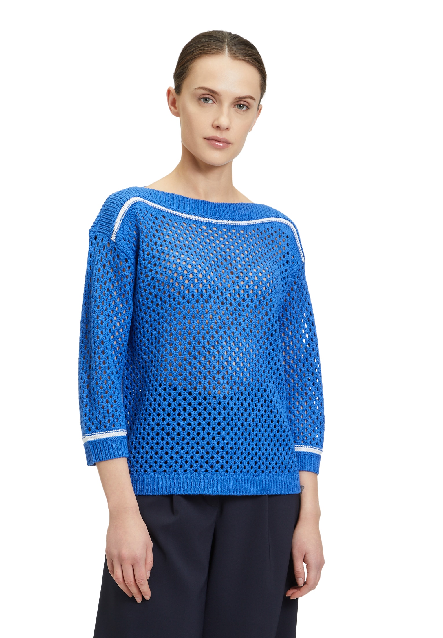 Betty Barclay Rundhalspullover »Lochstrick-Pullover mit Strickdetails«