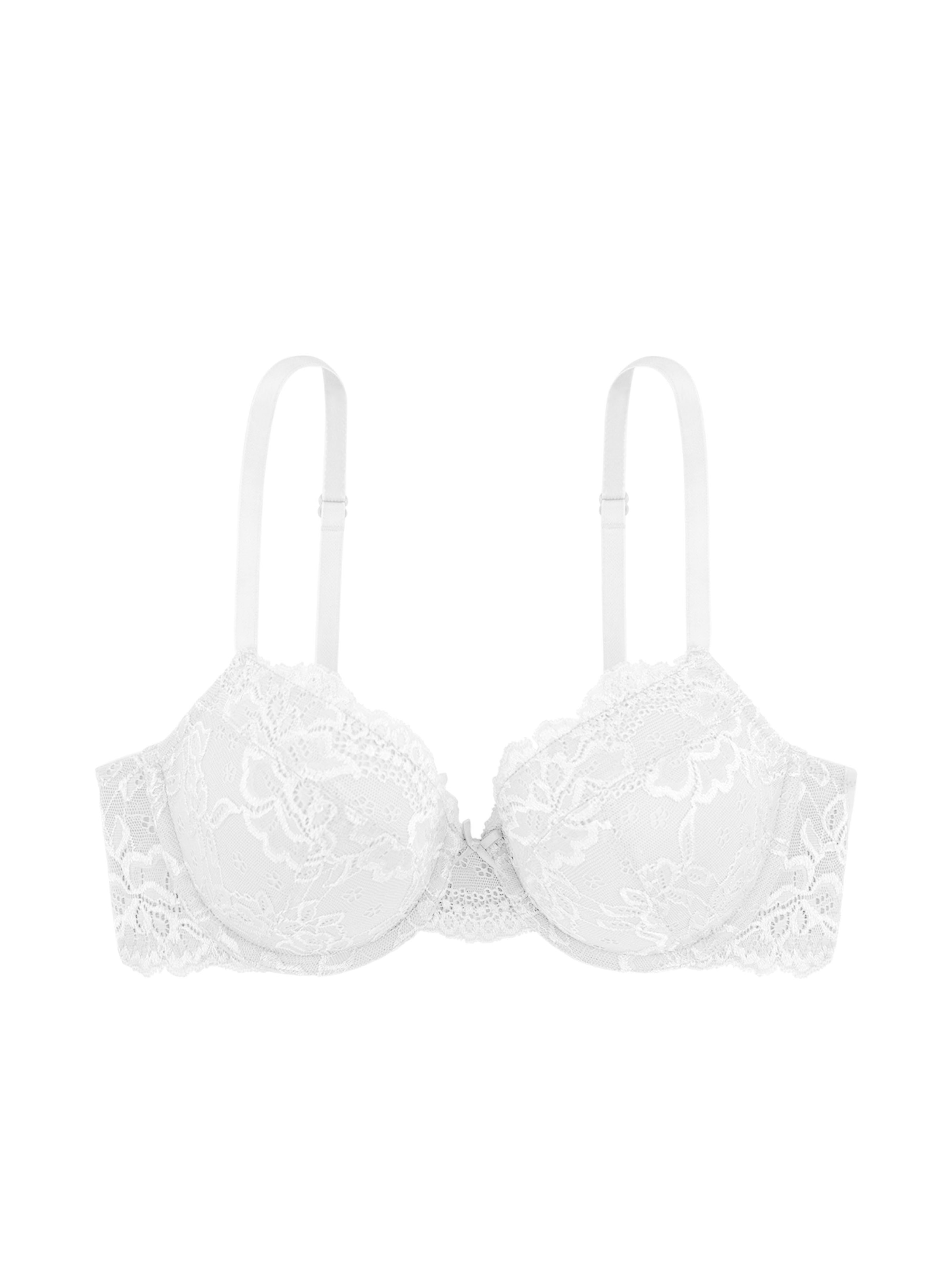 Dorina Bügel-BH »LIANNE«, leicht wattiert, geformte Cups, feminine Blumenspitze
