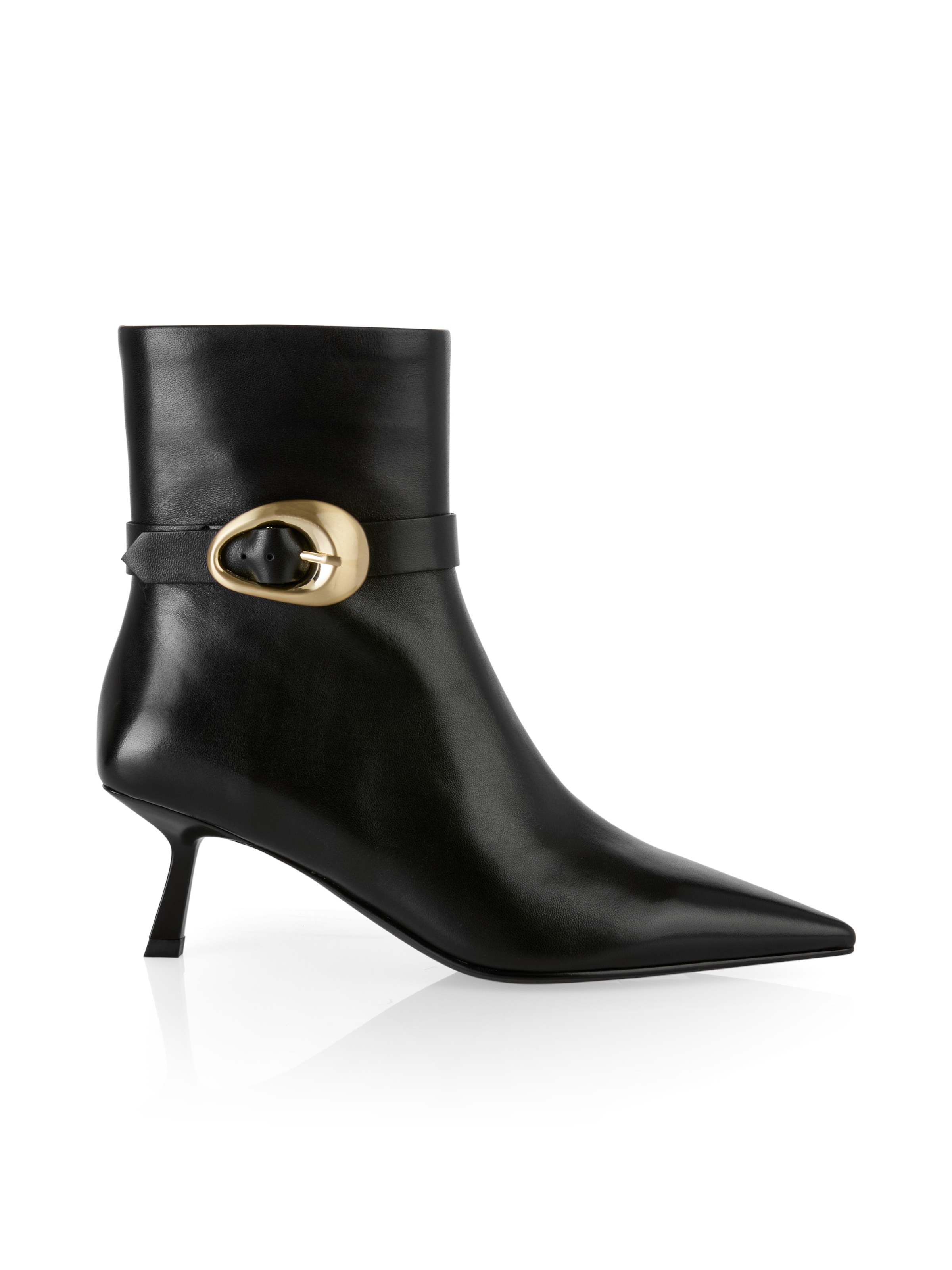 Marc Cain Stiefelette »Collections Feminine Rigour«, Stiletto, Kitten Heel mit Zierschnalle und Reißverschluss