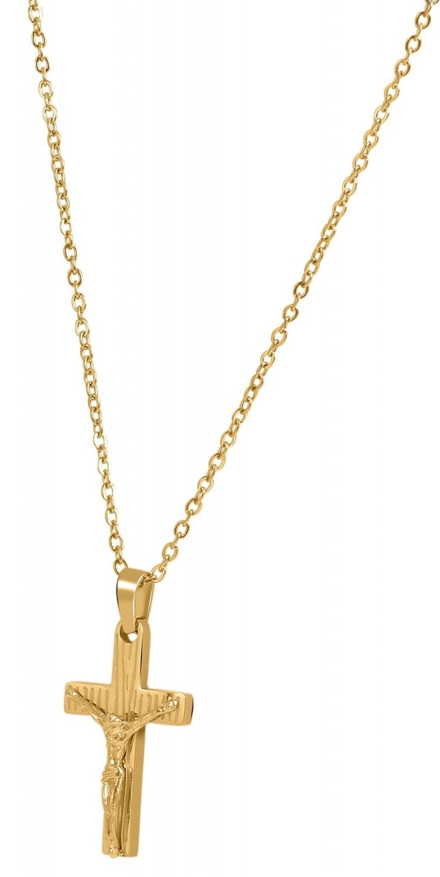 Adelia´s Kette mit Anhänger »Adelia's Herren Edelstahl Ankerkette Halskette mit Anhänger Kreuz«