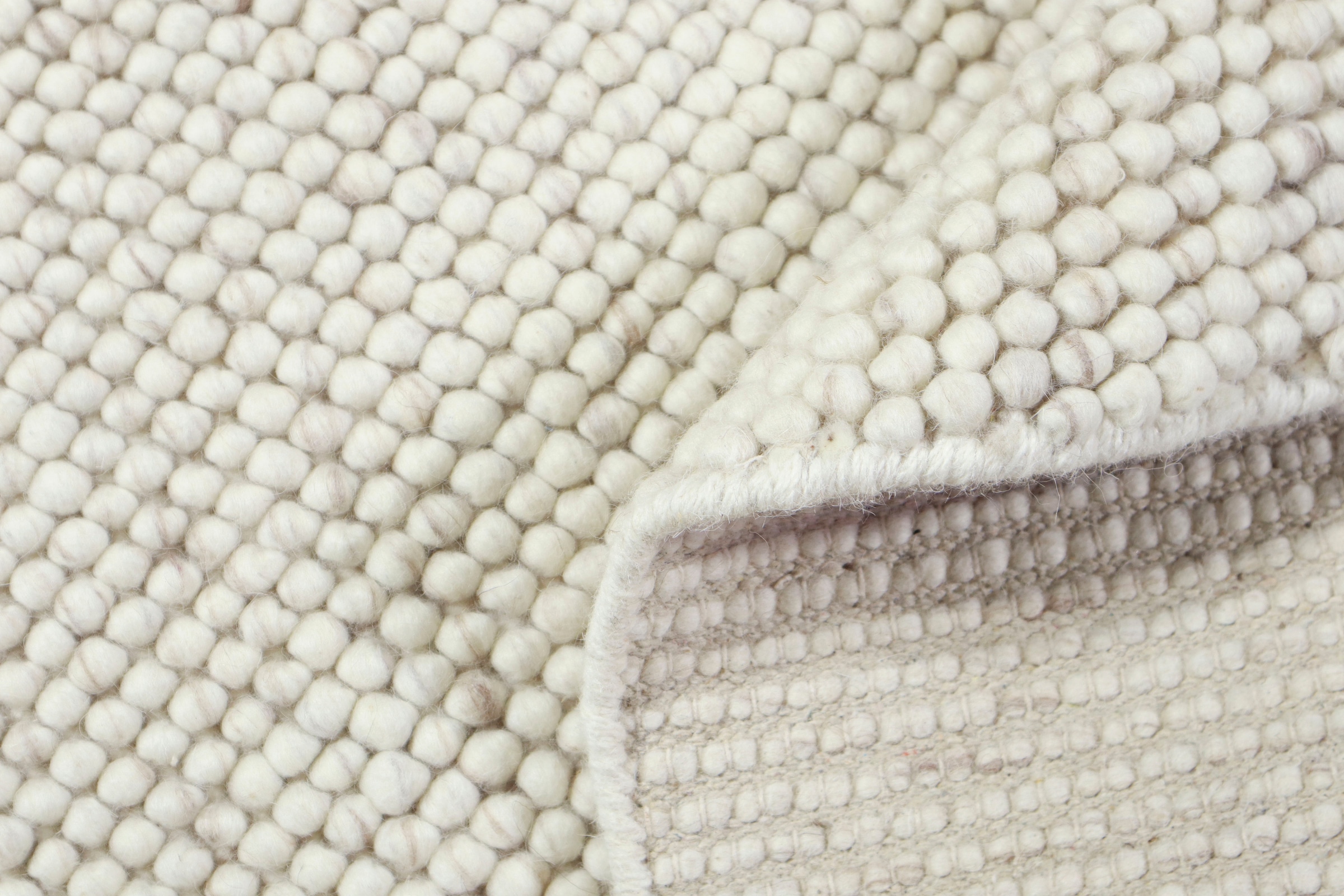 LeGer Home by Lena Gercke Teppich »Ainhoa, handgewebt, Wolle«, rund, 12 mm Höhe, Handweb Teppich, Wohnzimmer, Schlafzimmer, Esszimmer