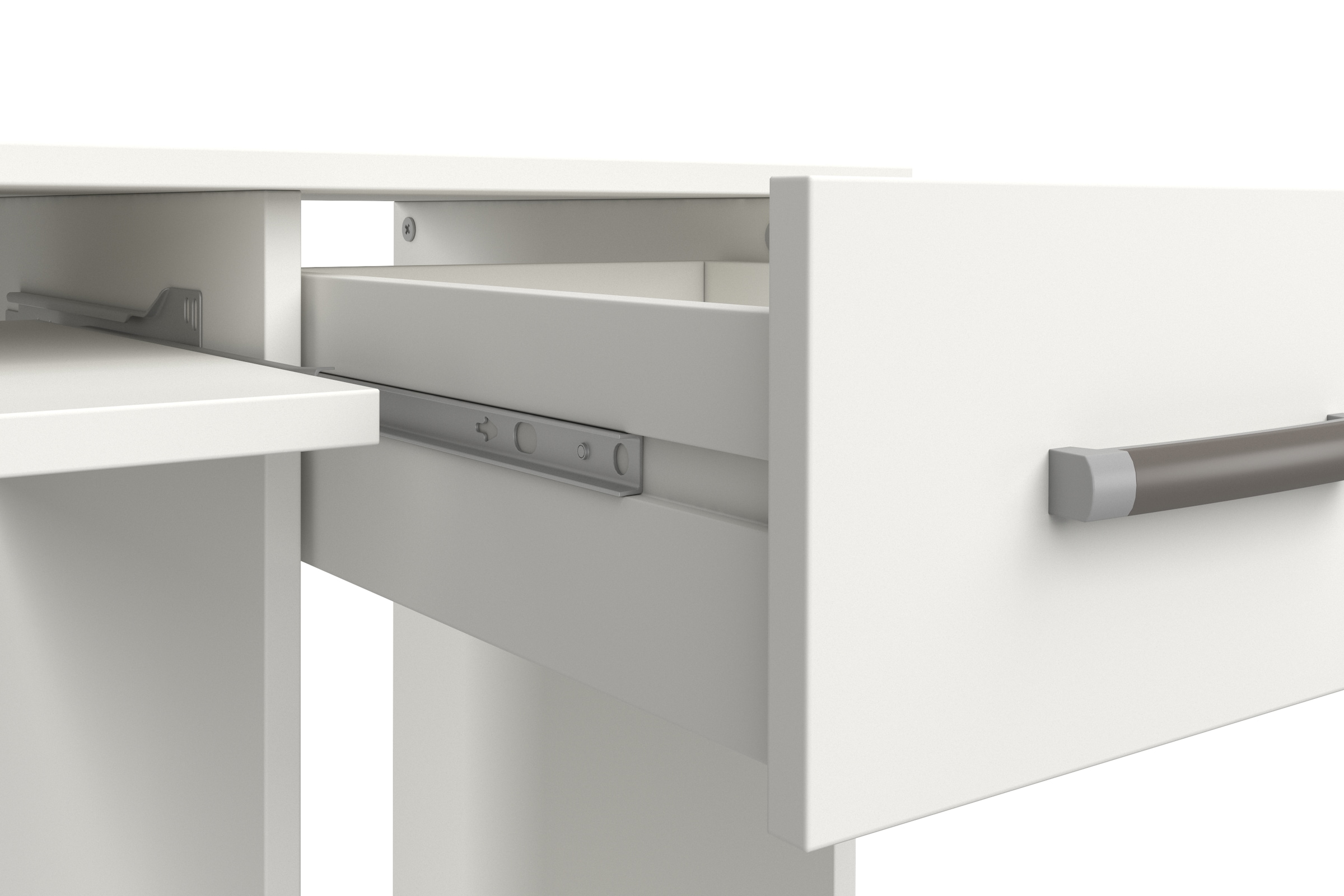 VOGL Möbelfabrik Schreibtisch »Don«, mit Tastatur- & Druckerauszug, Breite 137,5 cm, Made in Germany