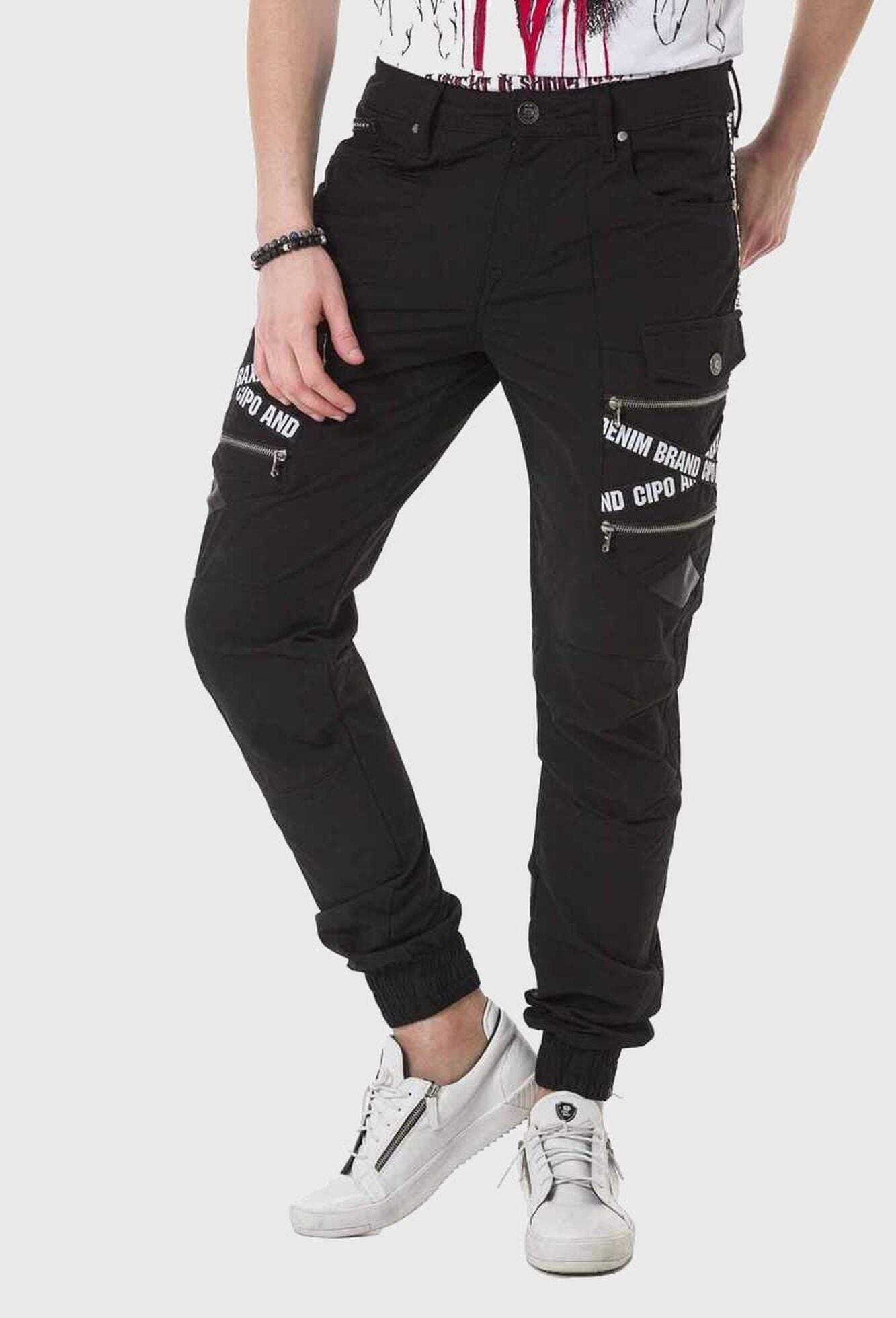 Cipo & Baxx Cargohose »Cipo & Baxx Hose«  mit Trendigen Markenschriftzügen