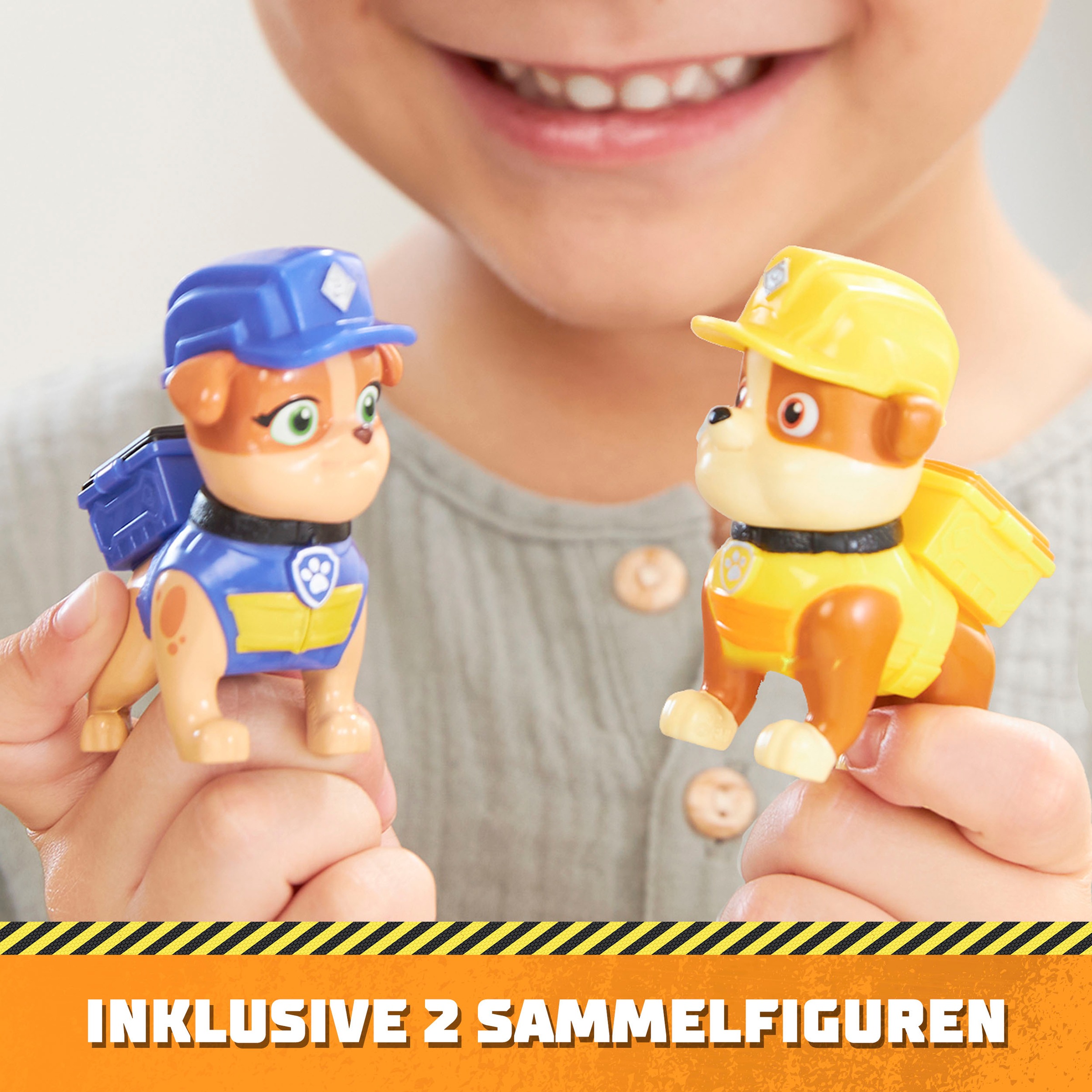 Spin Master Spielwelt »Rubble & Crew - Figuren Set Solid Rubble & Mix«, inkl. Kinetic Build-It Sand