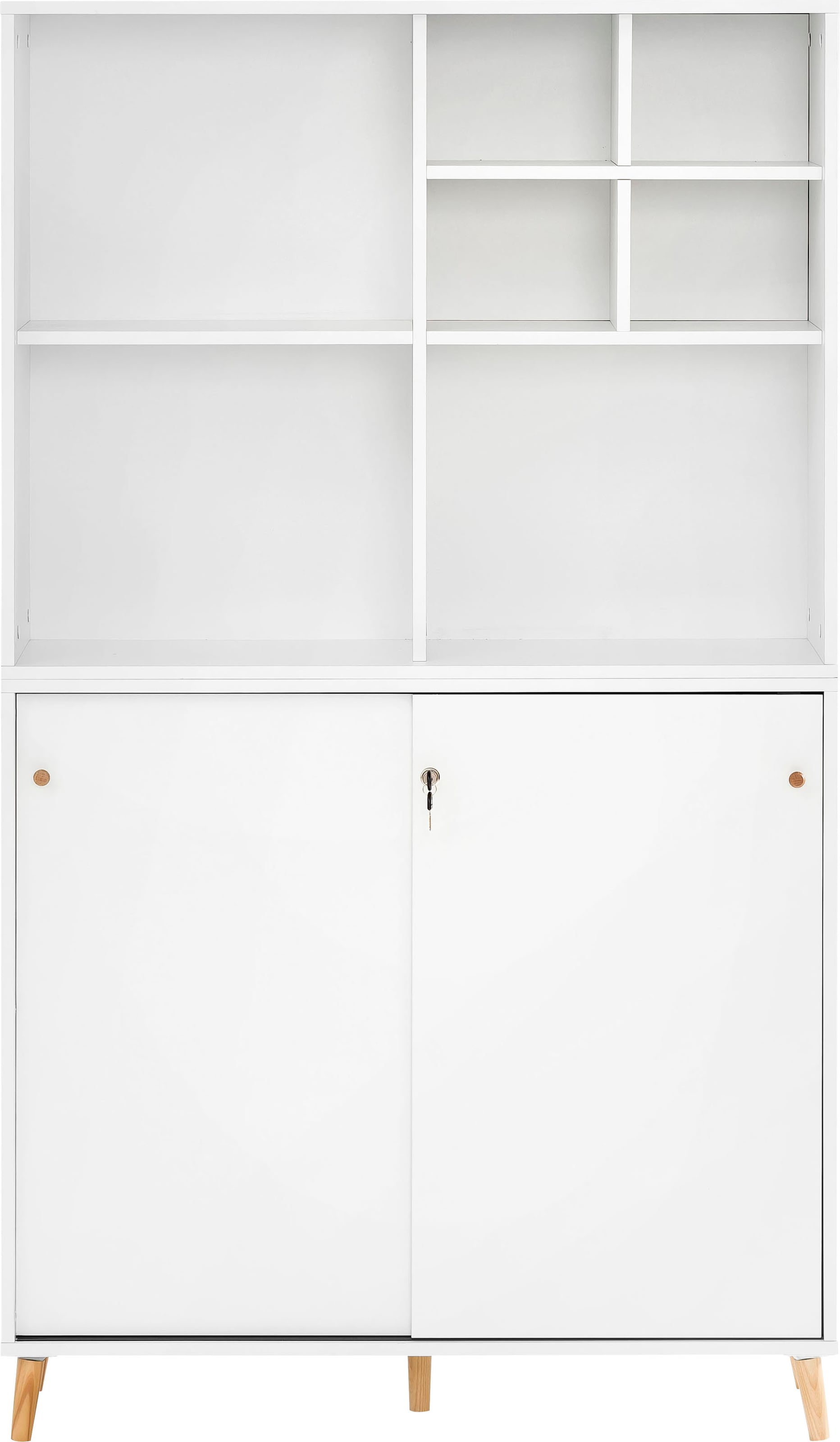 Schildmeyer Büromöbel-Set »Serie 500«, bestehend aus 1 Regal, 1 Schrank, 1 Regalkreuz